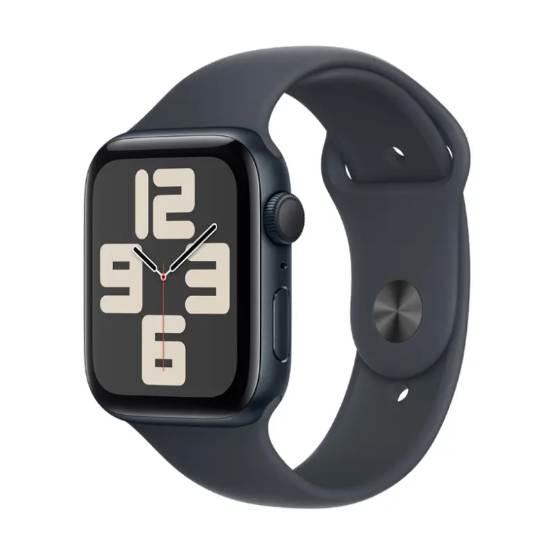 Смарт часовник APPLE WATCH SE2 V3 MIDNIGHT ALUMIN CASE MIDNIGHT SPORT BAND S/M MXEJ3 44 MM, GPS, WLAN, ПУЛСОМЕР