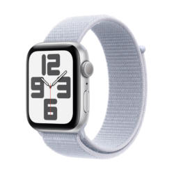 Смарт часовник APPLE WATCH SE2 V3 SILVER ALUMIN CASE BLUE CLOUD SPORT LOOP MXET3 44 MM, GPS, WLAN, ПУЛСОМЕР