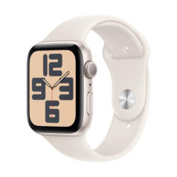 Смарт часовник APPLE WATCH SE2 V3 STARLIGHT ALUMIN CASE STARLIGHT SPORT BAND M/L MXEV3 44 MM, GPS, WLAN, ПУЛСОМЕР