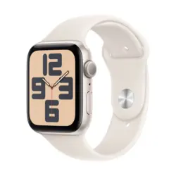 Смарт часовник APPLE WATCH SE2 V3 STARLIGHT ALUMIN CASE STARLIGHT SPORT BAND M/L MXEV3 44 MM, GPS, WLAN, ПУЛСОМЕР
