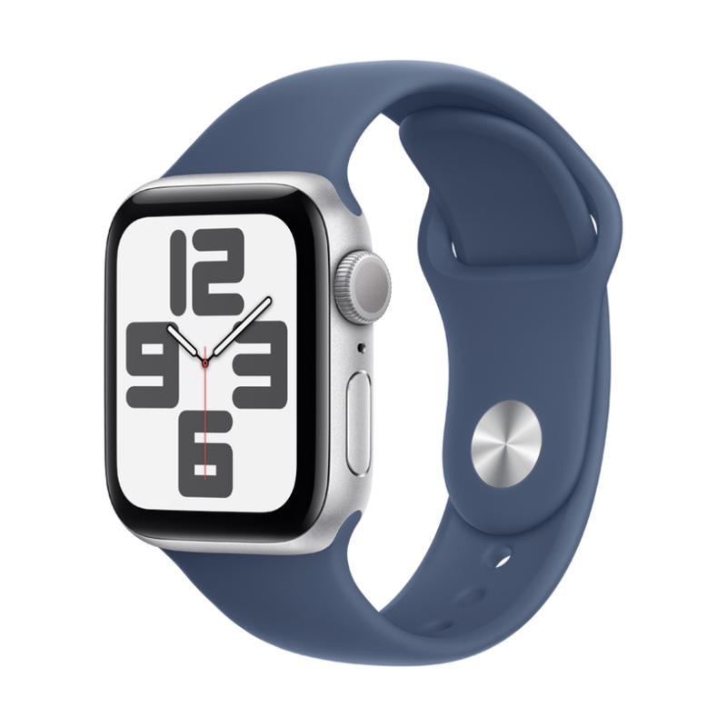 Смарт часовник APPLE WATCH SE2 V3 SILVER ALUMIN CASE DENIM SPORT BAND M/L MXED3 40 MM, GPS, WLAN, ПУЛСОМЕР