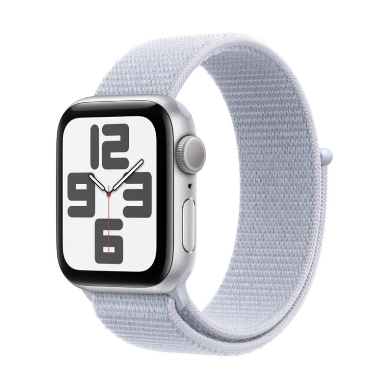 Смарт часовник APPLE WATCH SE2 V3 SILVER ALUMIN CASE BLUE CLOUD SPORT LOOP MXEE3 40 MM, GPS, WLAN, ПУЛСОМЕР