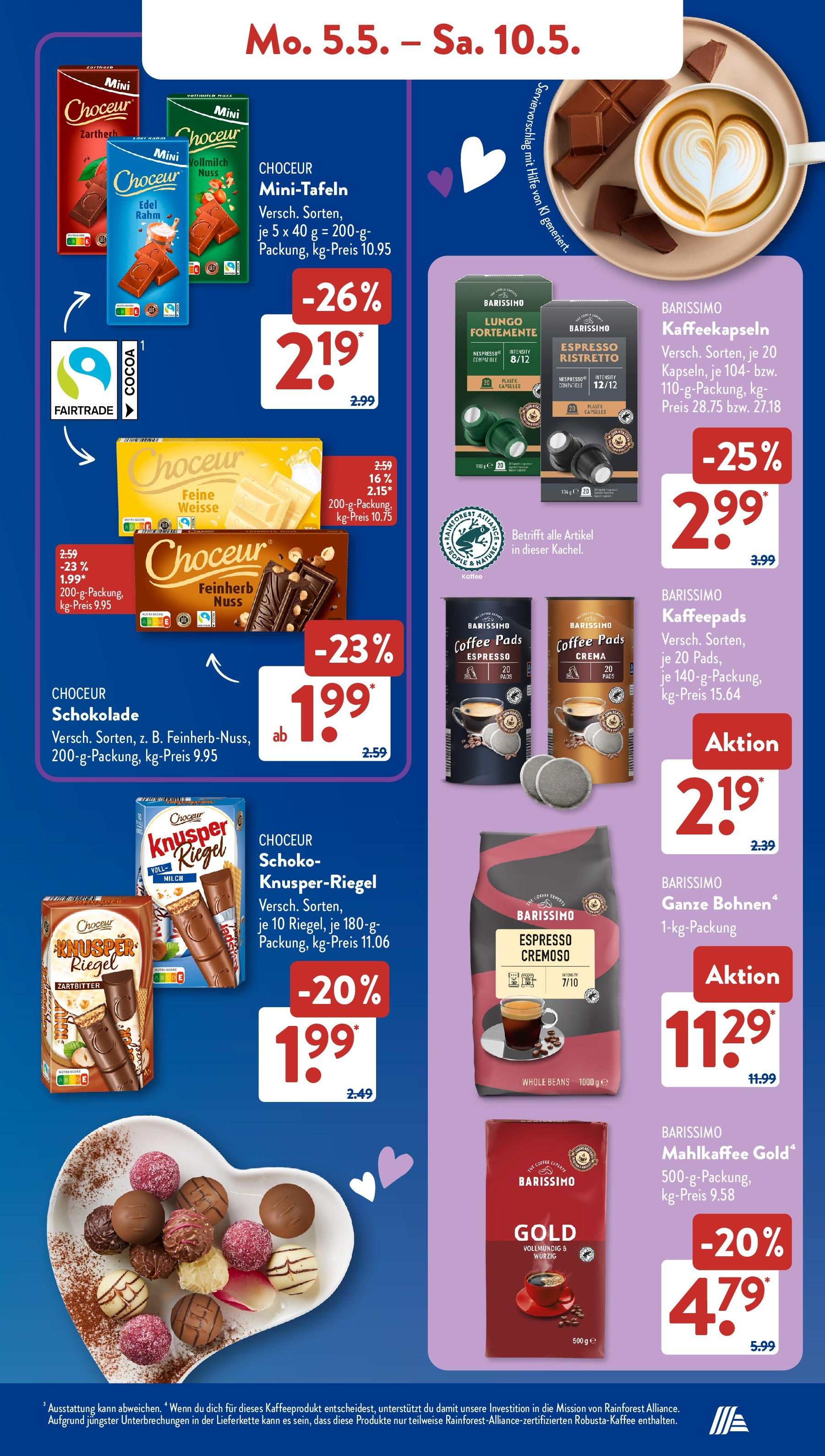 Aldi Süd - Aldi Süd: Wochenangebote (ab 04.05.2025) zum Blättern | Seite: 11 | Produkte: Kaffeepads, Schokolade Aldi Süd - Aldi Süd: Wochenangebote (ab 04.05.2025) zum Blättern | Seite: 11 | Produkte: Kaffeepads, Schokolade