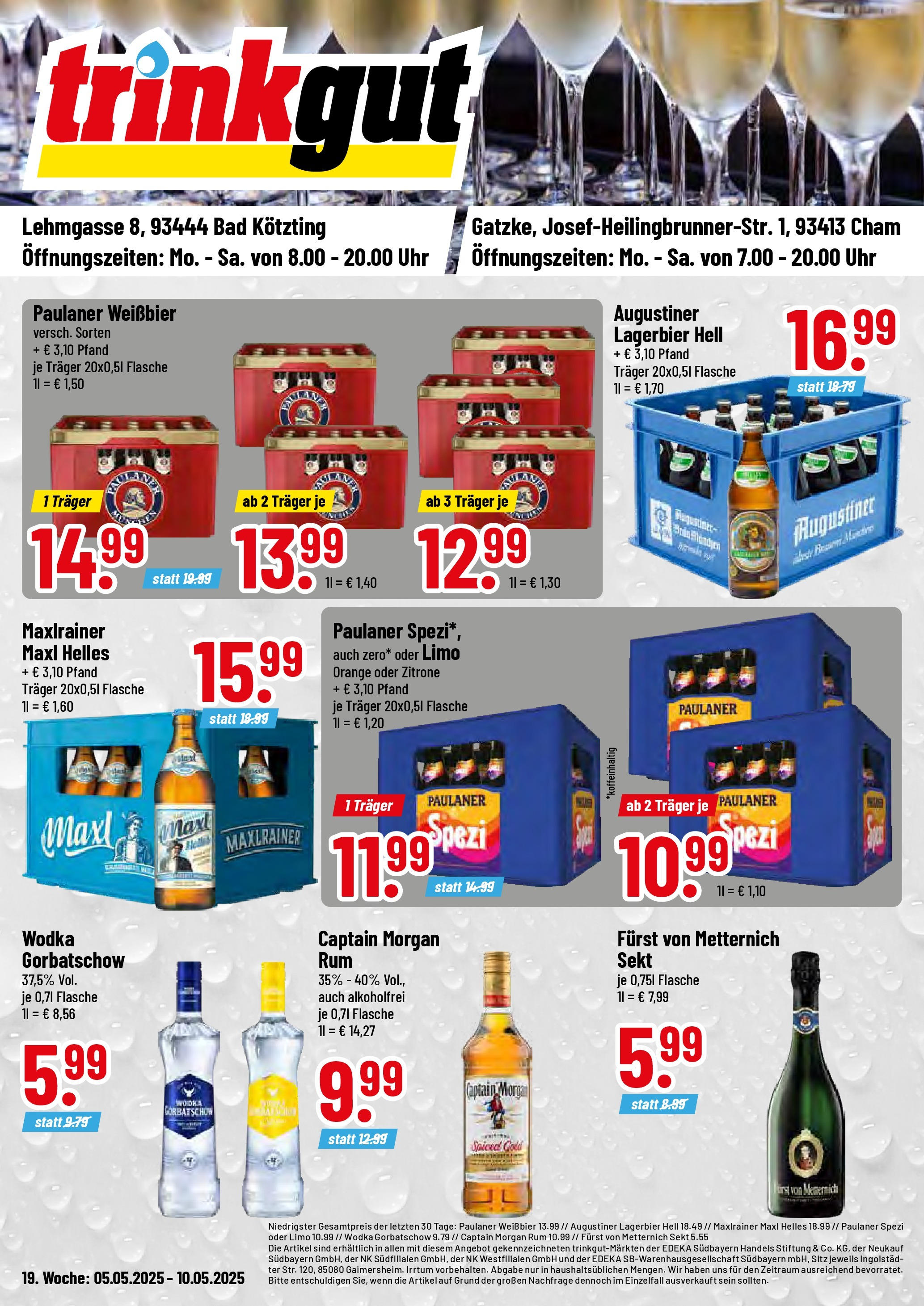 Trinkgut - trinkgut: Wochenangebote (ab 04.05.2025) » Angebote online | Seite: 1 | Produkte: Weißbier, Zitrone, Captain morgan, Wodka gorbatschow