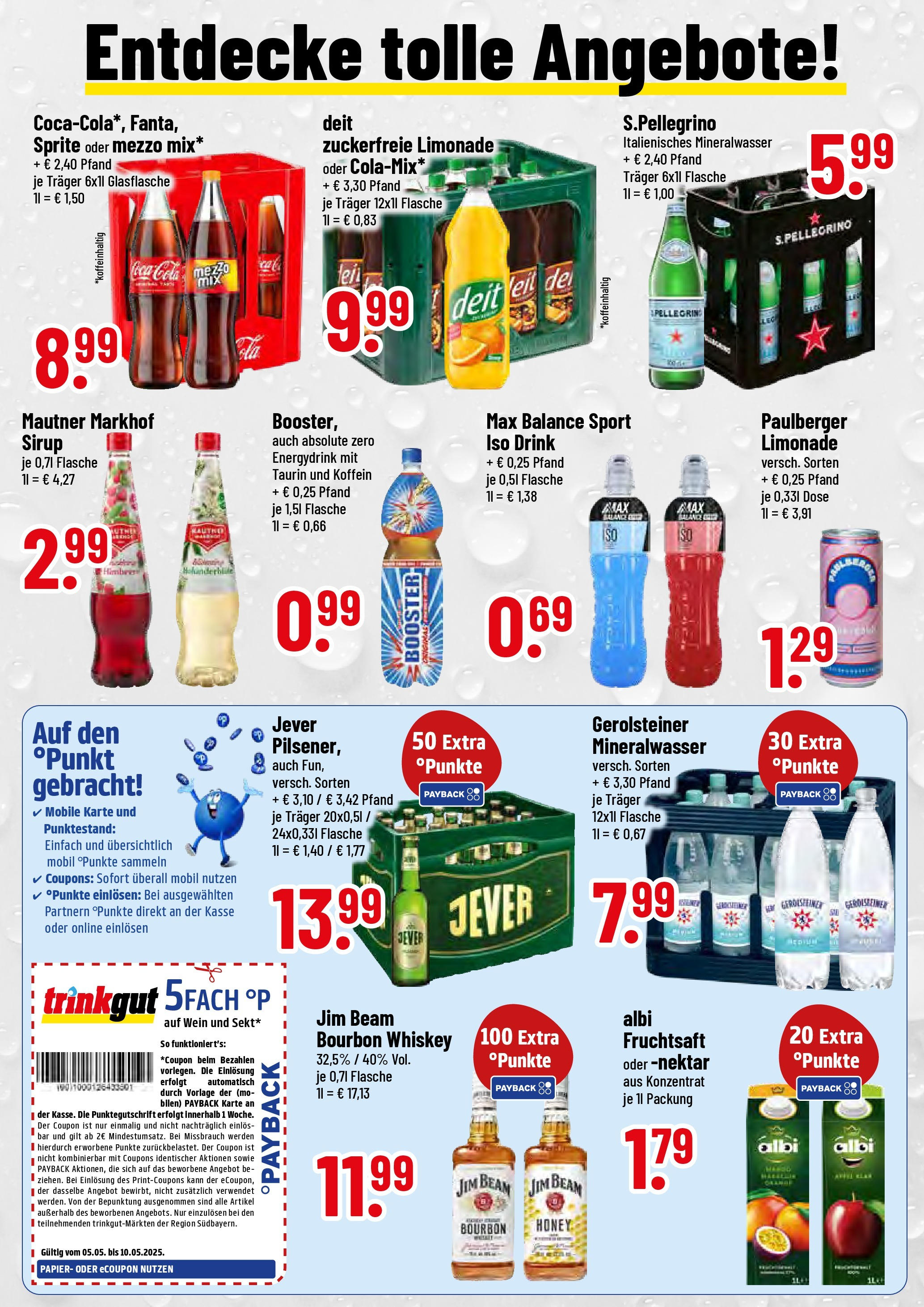Trinkgut - trinkgut: Wochenangebote (ab 04.05.2025) » Angebote online | Seite: 2 | Produkte: Sprite, Wein, Bourbon, Gerolsteiner
