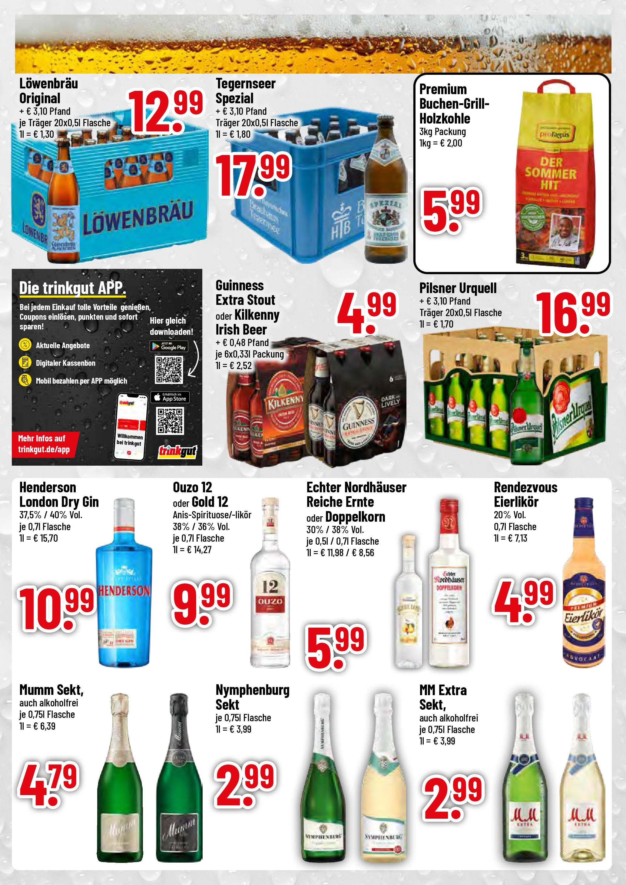 Trinkgut - trinkgut: Wochenangebote (ab 04.05.2025) » Angebote online | Seite: 3 | Produkte: Ouzo 12, Ouzo, Sekt, Gin