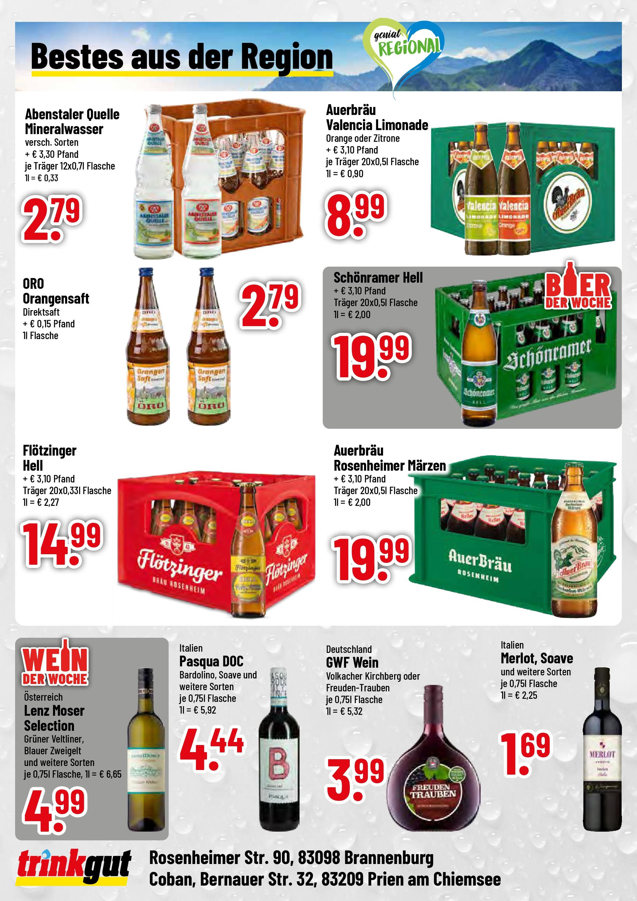 Trinkgut - trinkgut: Wochenangebote (ab 04.05.2025) » Angebote online | Seite: 4 | Produkte: Trauben, Merlot, Orangen, Mineralwasser
