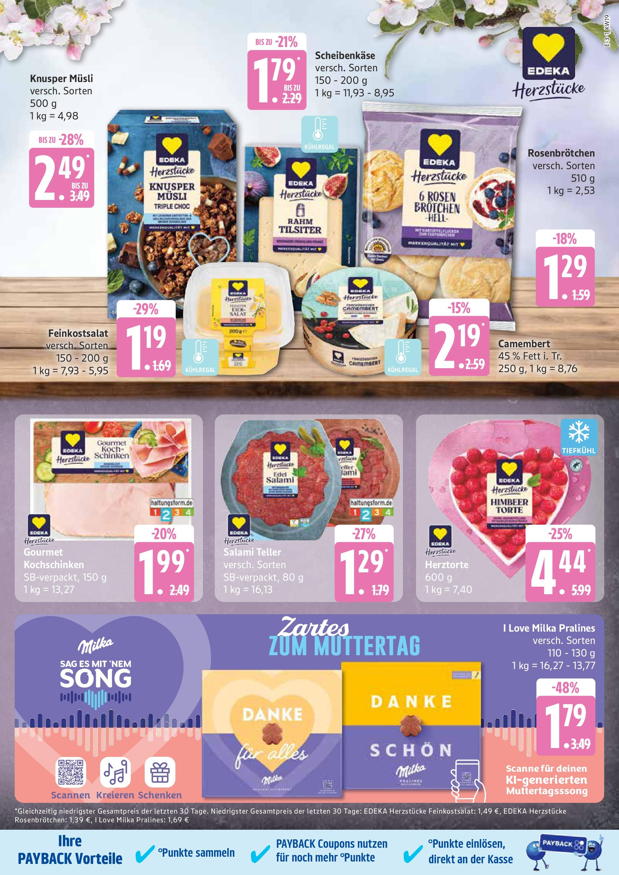Edeka - EDEKA: Wochenangebote (ab 04.05.2025) » Angebote Online | Seite: 3 | Produkte: Musli, Milka, Salami, Schinken Edeka - EDEKA: Wochenangebote (ab 04.05.2025) » Angebote Online | Seite: 3 | Produkte: Musli, Milka, Salami, Schinken