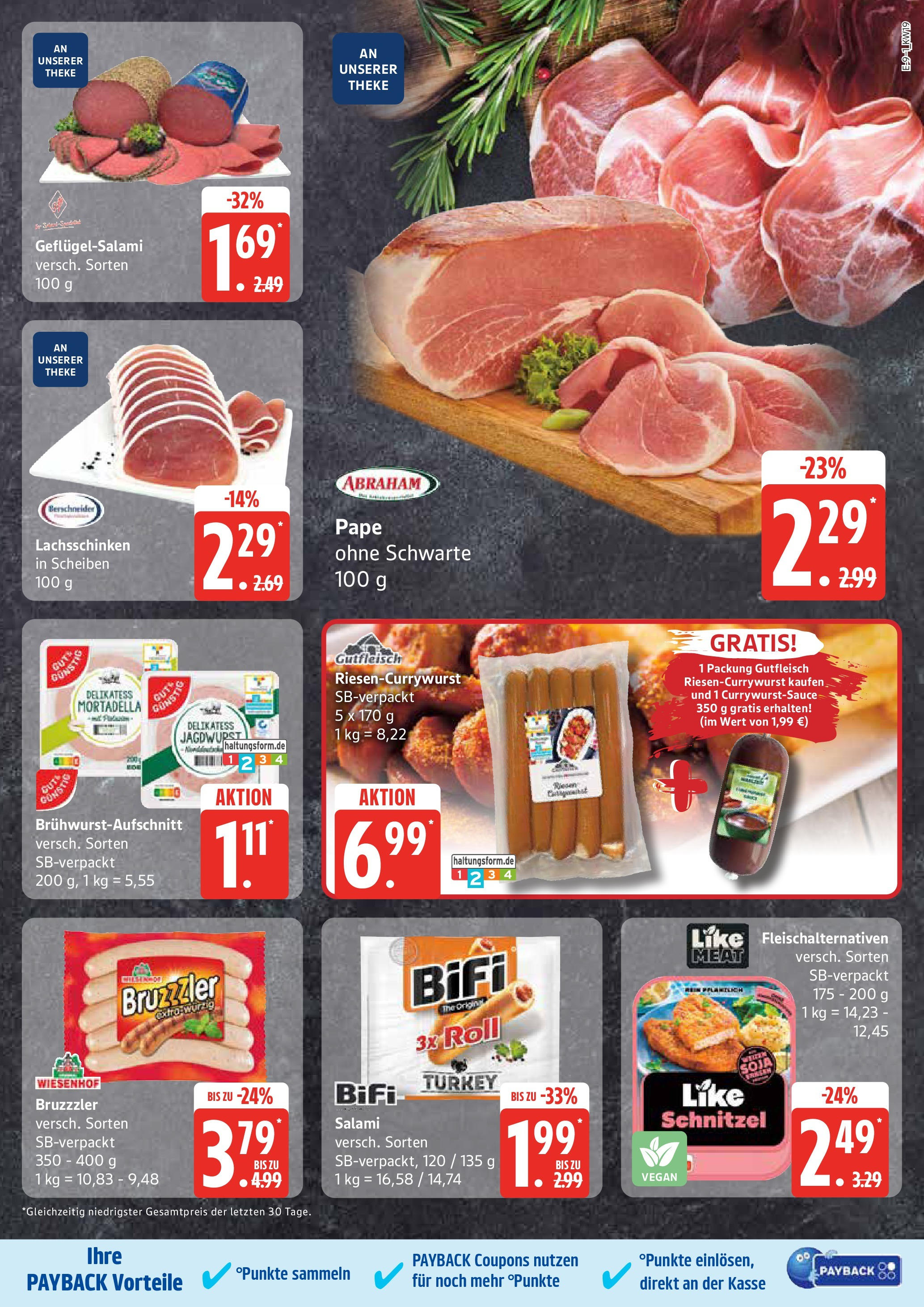 Edeka - EDEKA: Wochenangebote (ab 04.05.2025) » Angebote Online | Seite: 9 | Produkte: Theke, Schnitzel, Like meat, Salami Edeka - EDEKA: Wochenangebote (ab 04.05.2025) » Angebote Online | Seite: 9 | Produkte: Theke, Schnitzel, Like meat, Salami