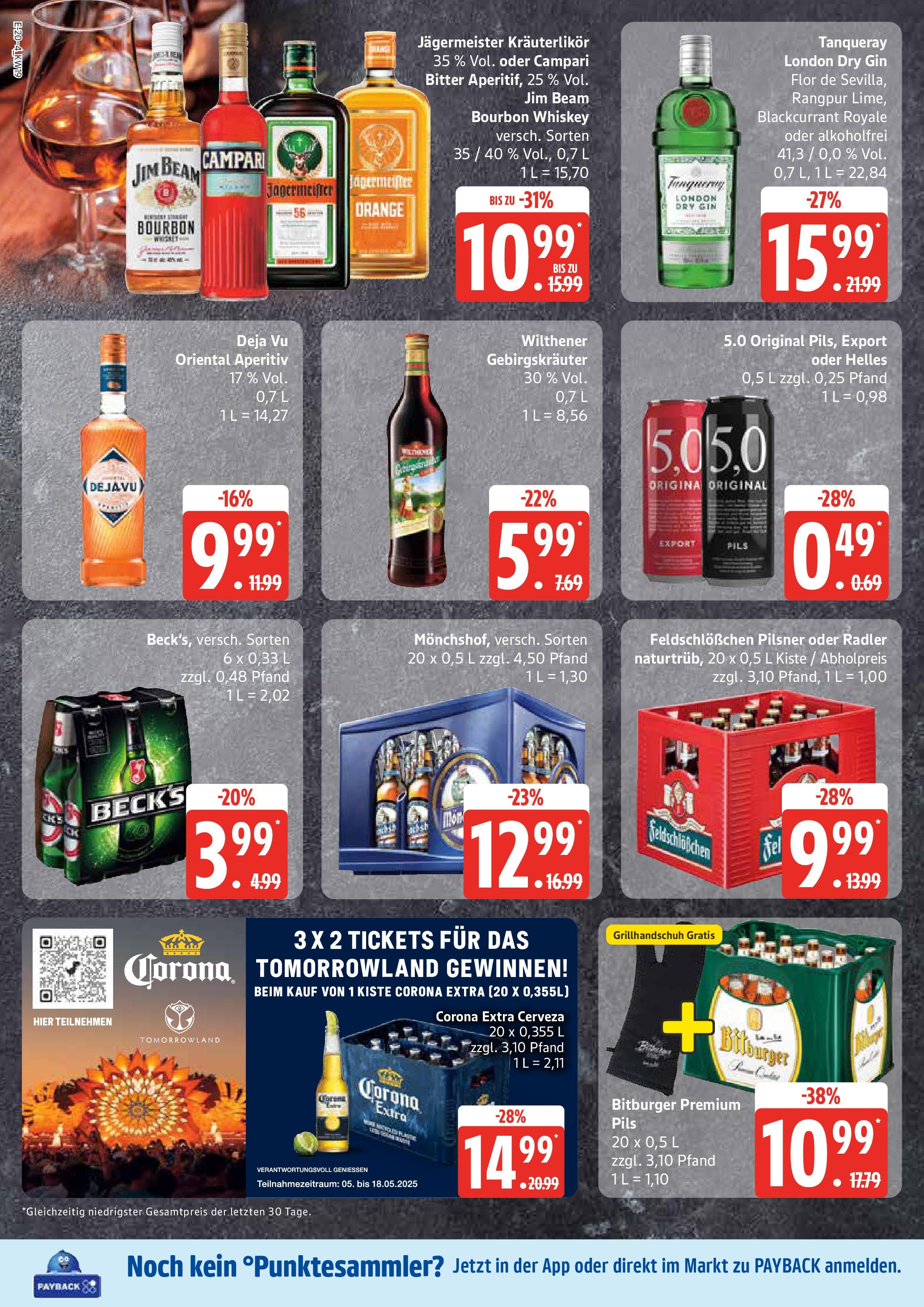 Edeka - EDEKA: Wochenangebote (ab 04.05.2025) » Angebote Online | Seite: 20 | Produkte: Bitburger, Campari, Bourbon, Gin Edeka - EDEKA: Wochenangebote (ab 04.05.2025) » Angebote Online | Seite: 20 | Produkte: Bitburger, Campari, Bourbon, Gin