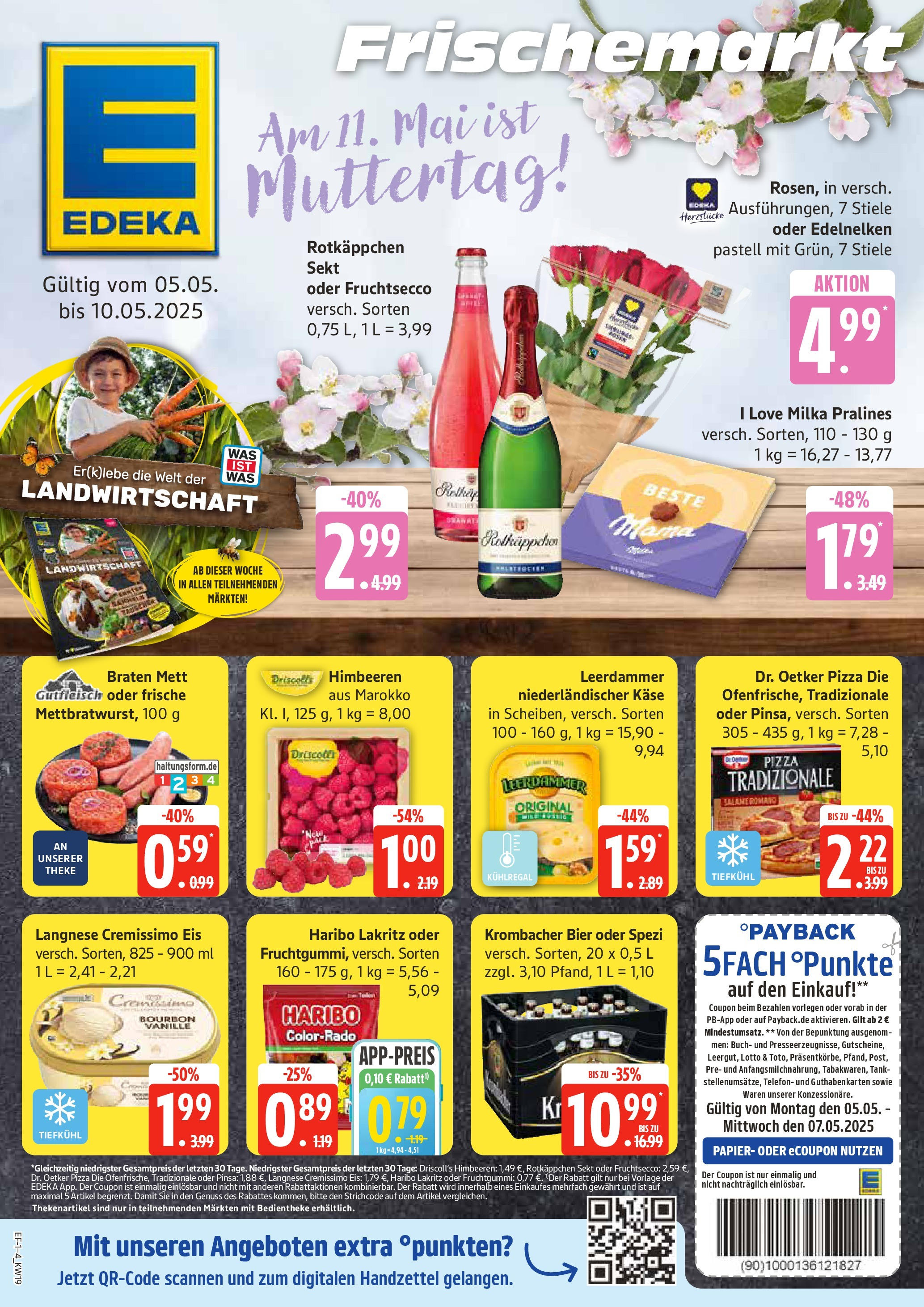 Edeka - EDEKA: Wochenangebote (ab 04.05.2025) » Angebote Online | Seite: 1 | Produkte: Himbeeren, Bier, Milka, Pizza