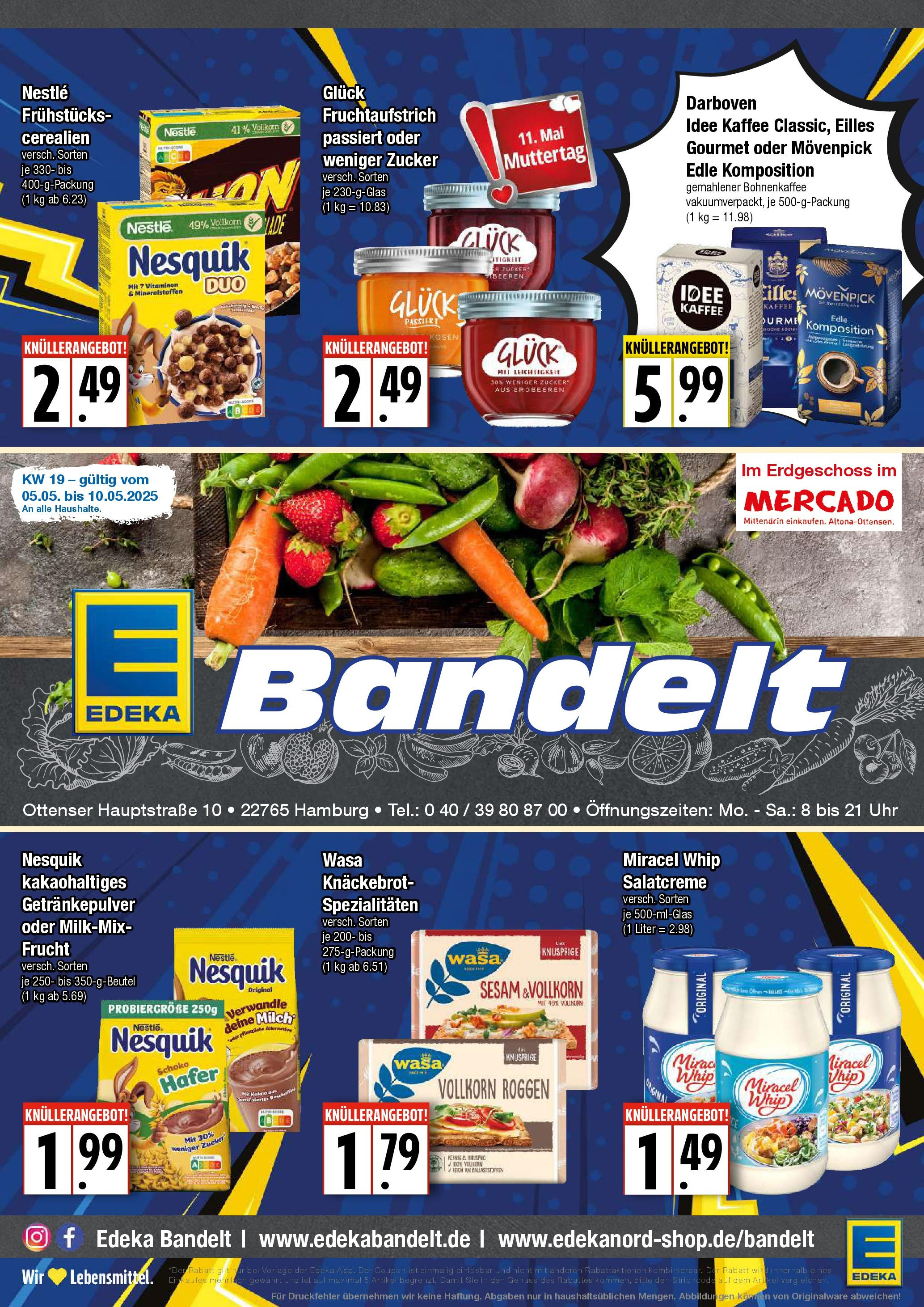 Edeka - EDEKA: Wochenangebote (ab 04.05.2025) » Angebote Online | Seite: 1 | Produkte: Dressing, Zucker, Movenpick kaffee, Uhr