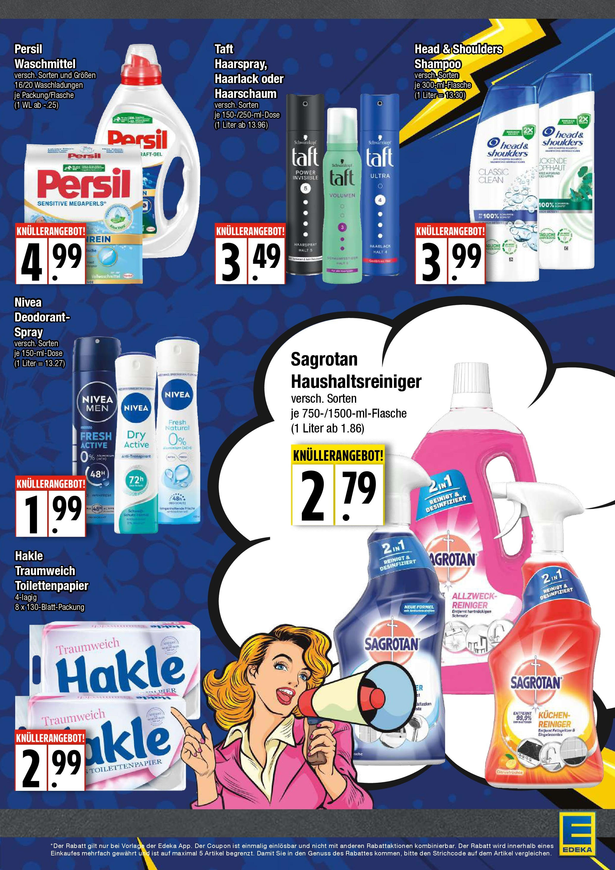 Edeka - EDEKA: Wochenangebote (ab 04.05.2025) » Angebote Online | Seite: 5 | Produkte: Head & shoulders, Shampoo, Haarspray, Deodorant