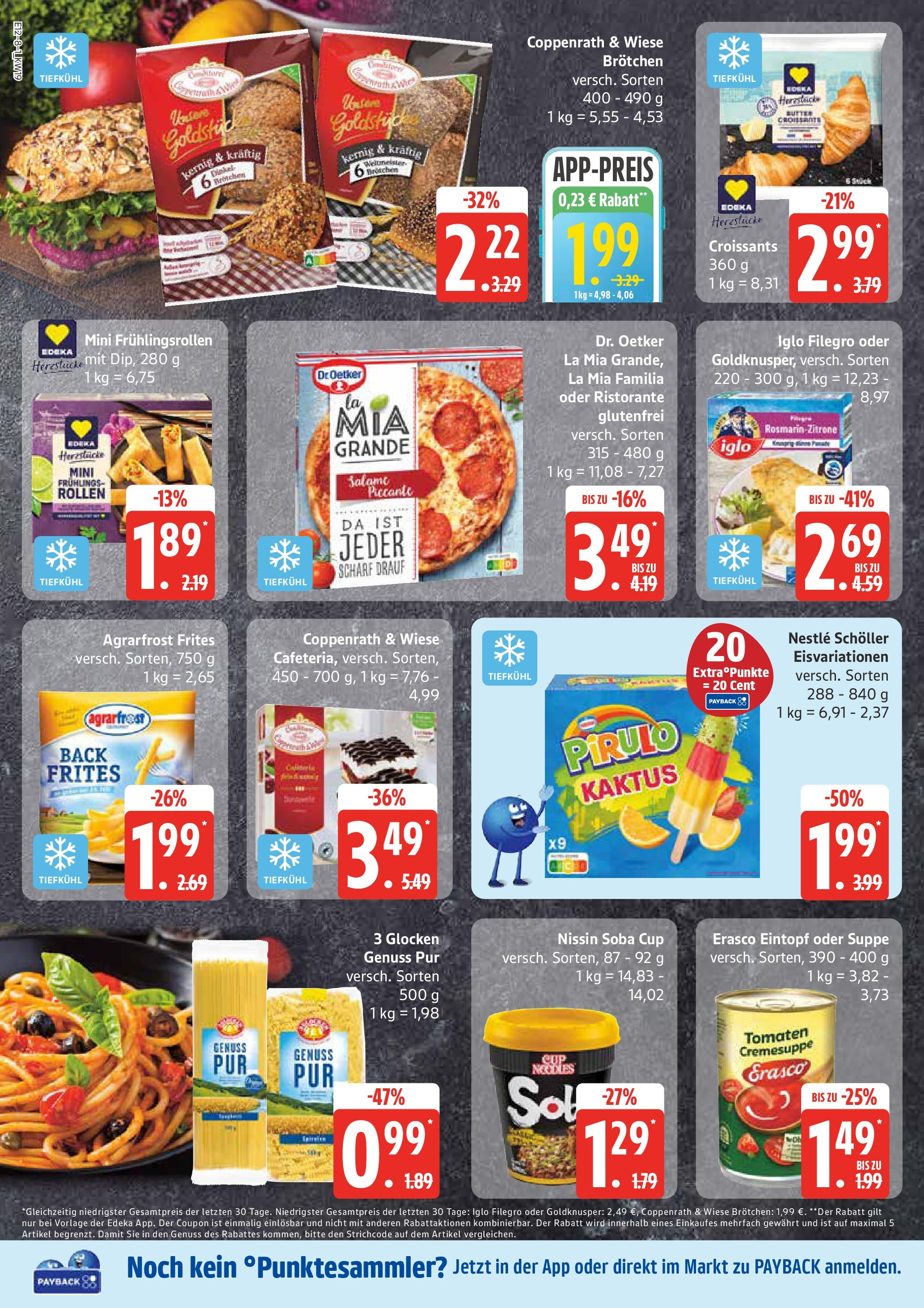 Edeka - EDEKA: Wochenangebote (ab 04.05.2025) » Angebote Online | Seite: 8 | Produkte: Ristorante, Butter, Pasta, Erasco