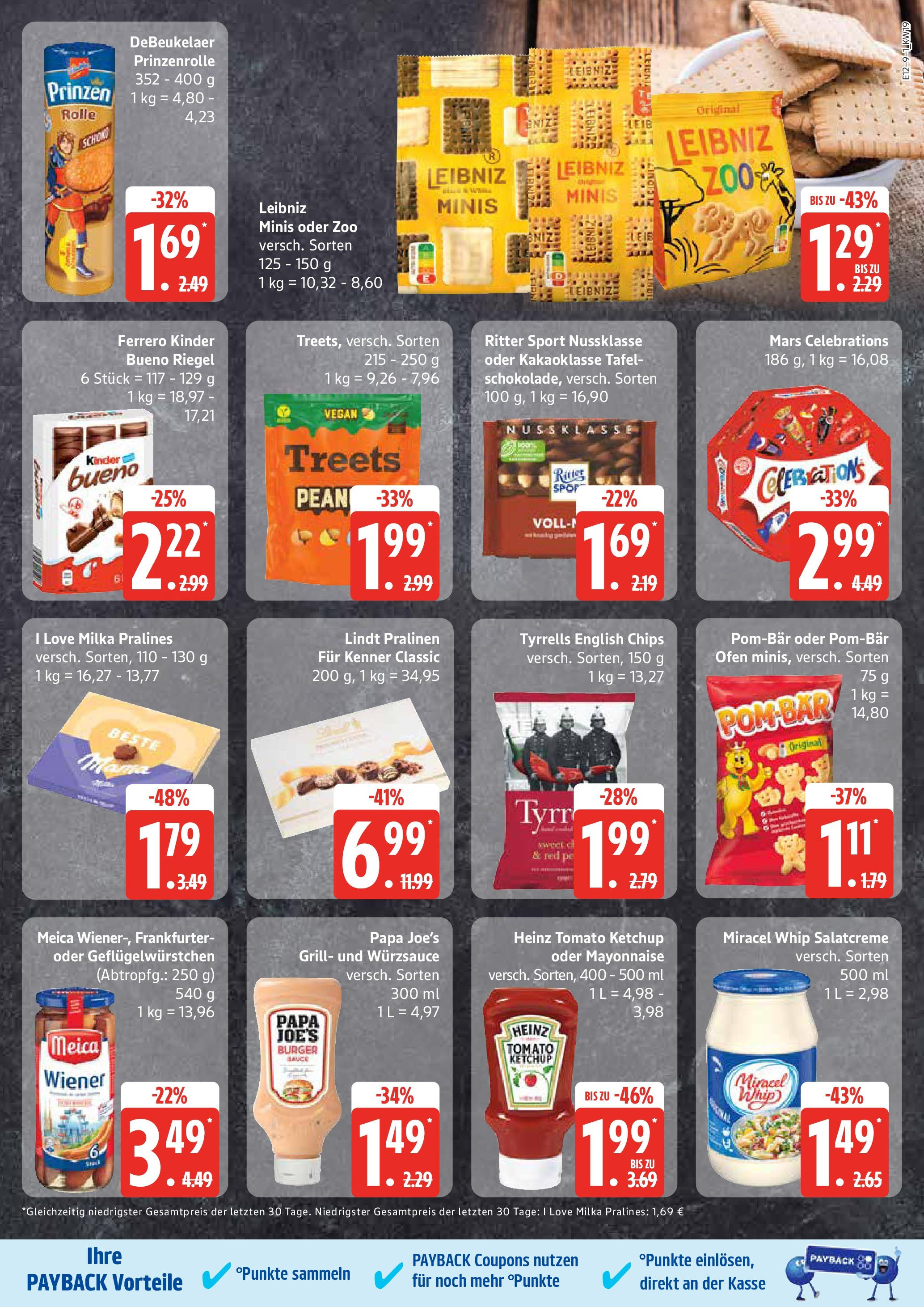 Edeka - EDEKA: Wochenangebote (ab 04.05.2025) » Angebote Online | Seite: 9 | Produkte: Kinder bueno, POM-BÄR, Mayonnaise, Lindt