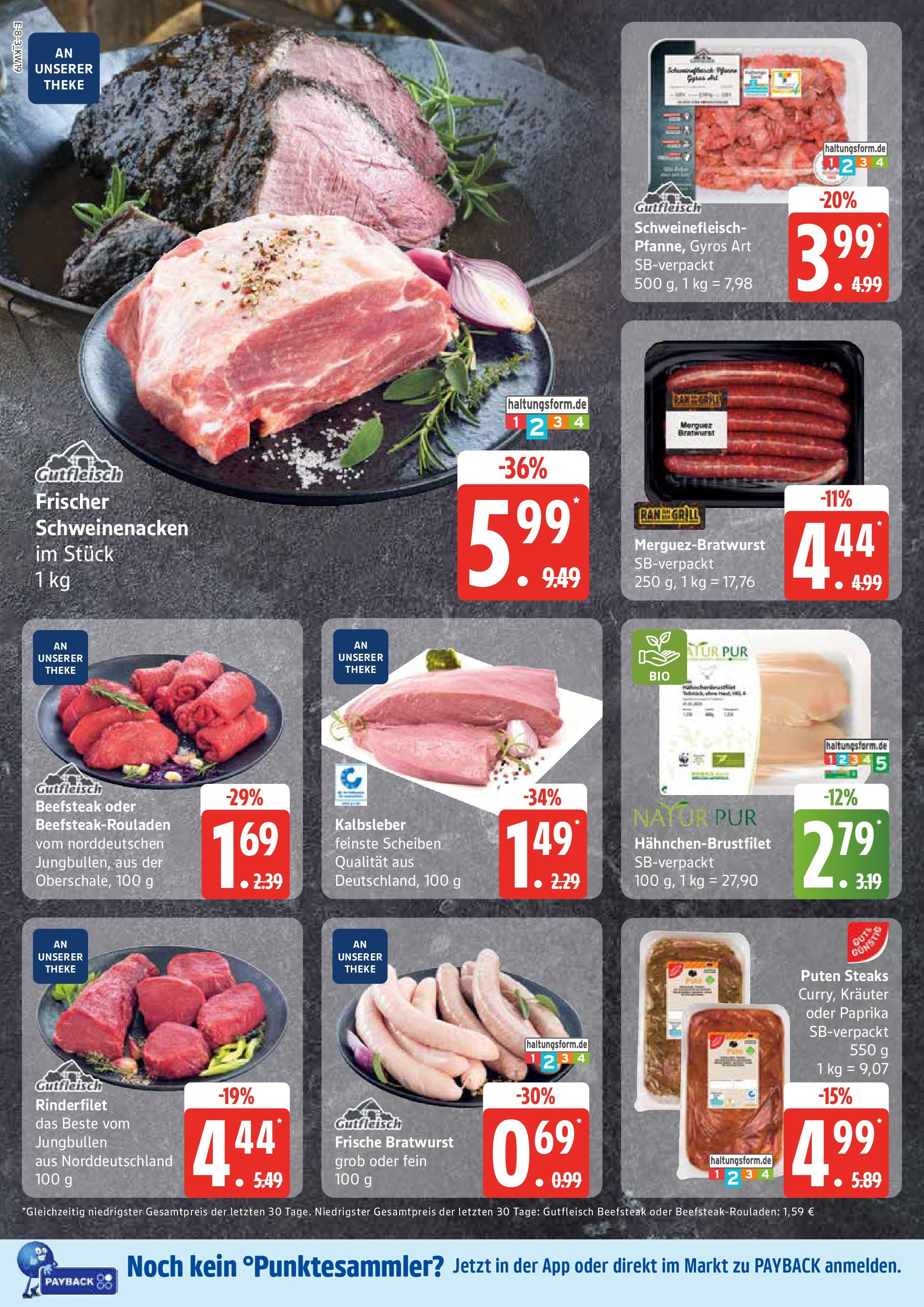 Edeka - EDEKA: Wochenangebote (ab 04.05.2025) » Angebote Online | Seite: 8 | Produkte: Rinderfilet, Schweinenacken, Schweinefleisch, Steak Edeka - EDEKA: Wochenangebote (ab 04.05.2025) » Angebote Online | Seite: 8 | Produkte: Rinderfilet, Schweinenacken, Schweinefleisch, Steak