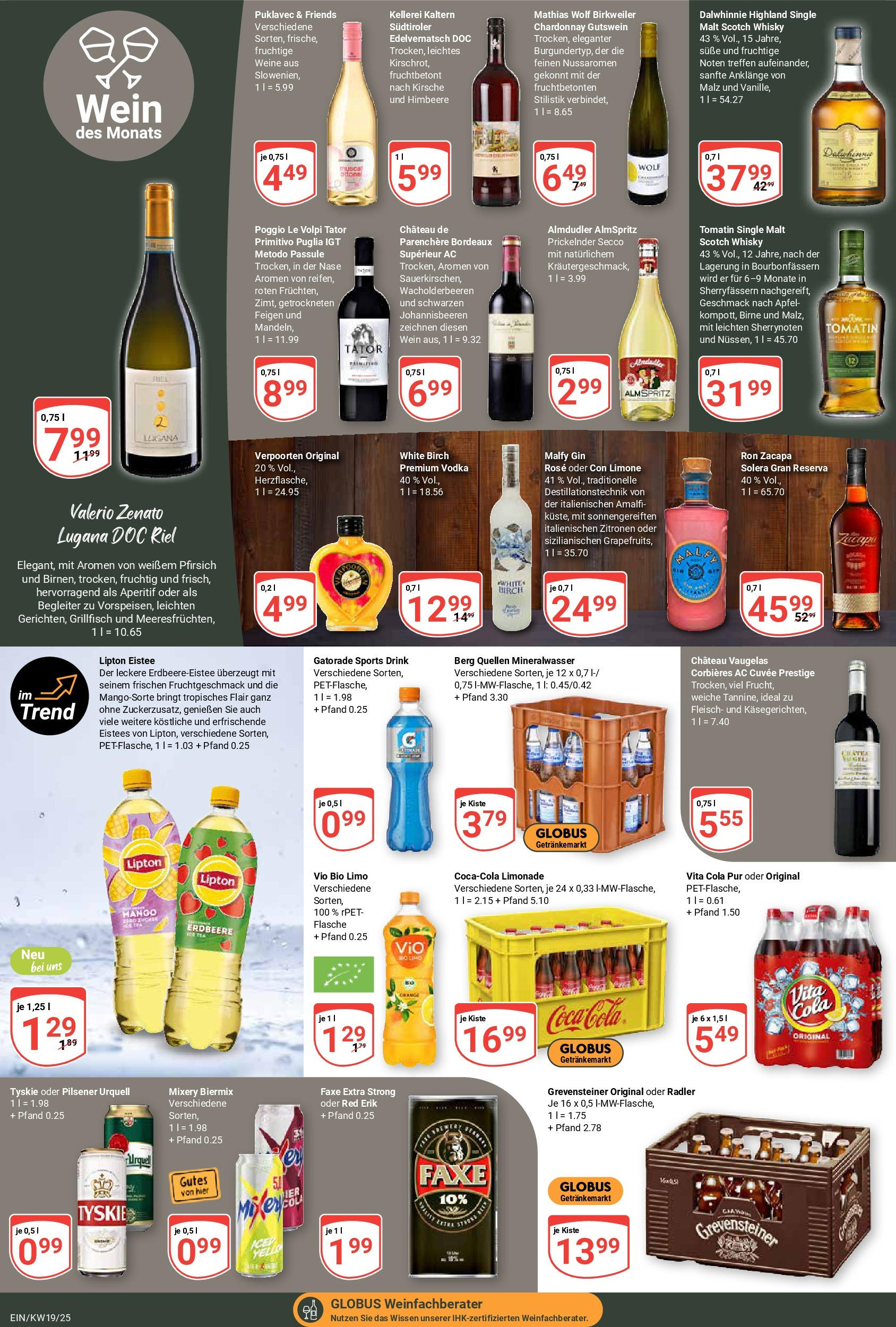 Globus - Globus: Wochenangebote (ab 04.05.2025) » Angebote ab Montag | Seite: 16 | Produkte: Birne, Wein, Gin, Zitronen Globus - Globus: Wochenangebote (ab 04.05.2025) » Angebote online | Seite: 16 | Produkte: Birne, Wein, Gin, Zitronen