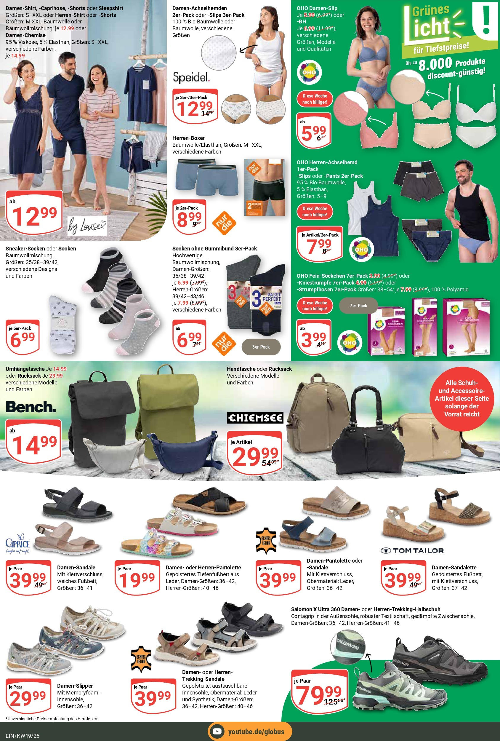 Globus - Globus: Wochenangebote (ab 04.05.2025) » Angebote ab Montag | Seite: 24 | Produkte: Kniestrümpfe, Socken, Handtasche, Rucksack Globus - Globus: Wochenangebote (ab 04.05.2025) » Angebote online | Seite: 24 | Produkte: Kniestrümpfe, Socken, Handtasche, Rucksack