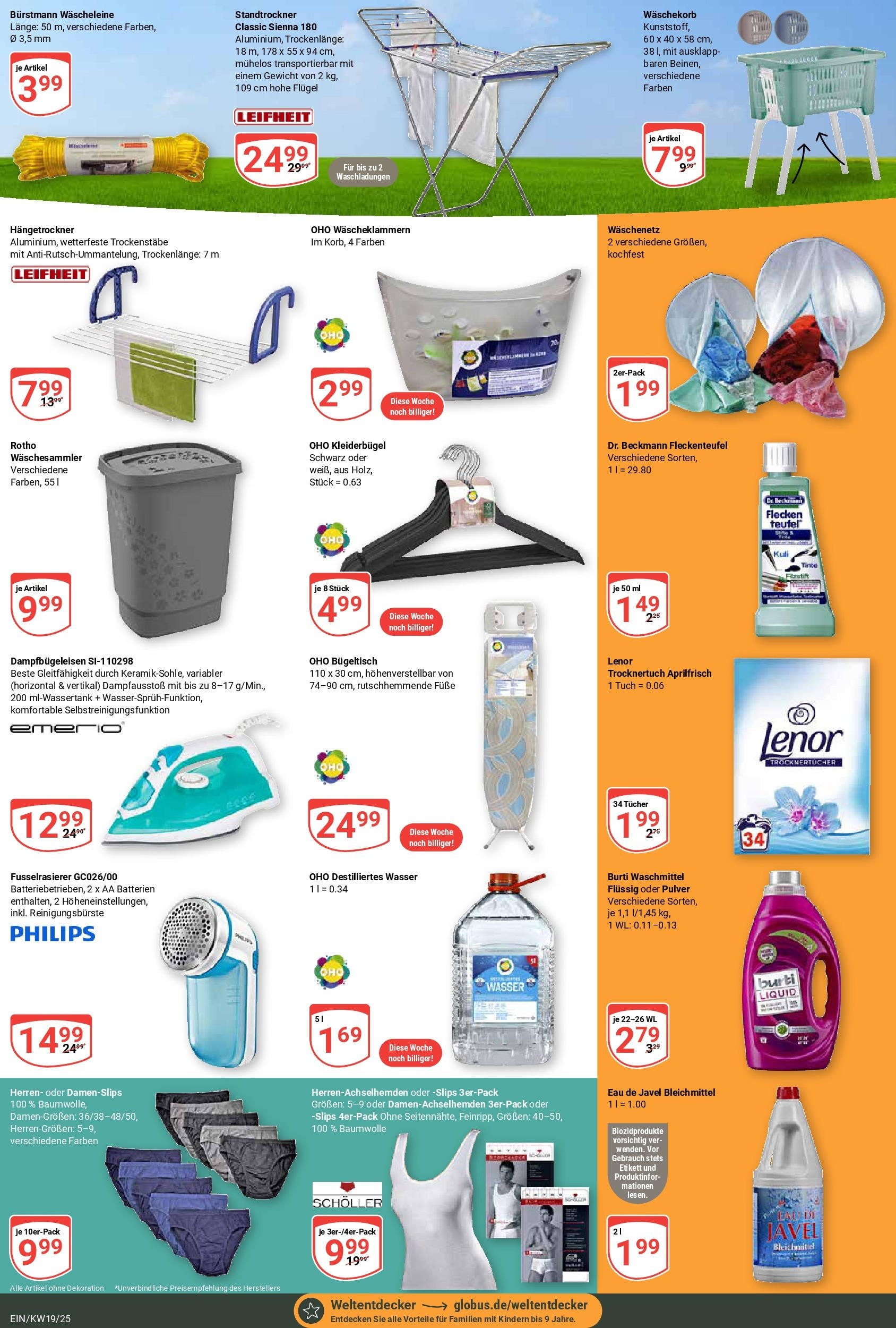 Globus - Globus: Wochenangebote (ab 04.05.2025) » Angebote ab Montag | Seite: 26 | Produkte: Philips, Gewicht, Wasser, Waschmittel Globus - Globus: Wochenangebote (ab 04.05.2025) » Angebote online | Seite: 26 | Produkte: Philips, Gewicht, Wasser, Waschmittel