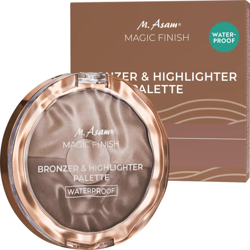 M. Asam Bronzer & Highlighter Palette Waterproof Bombshell