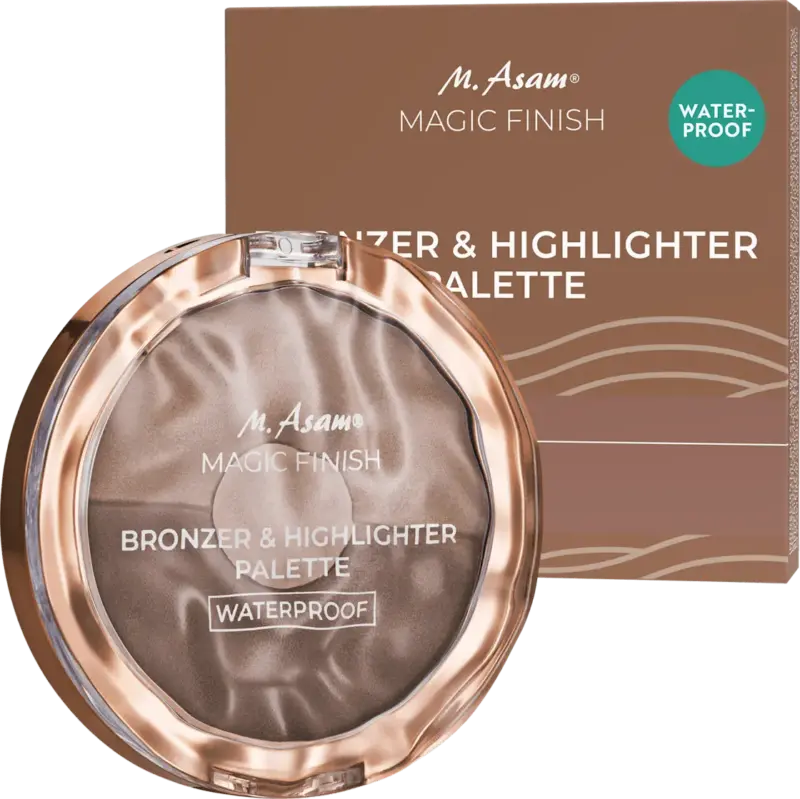 M. Asam Bronzer & Highlighter Palette Waterproof Bombshell