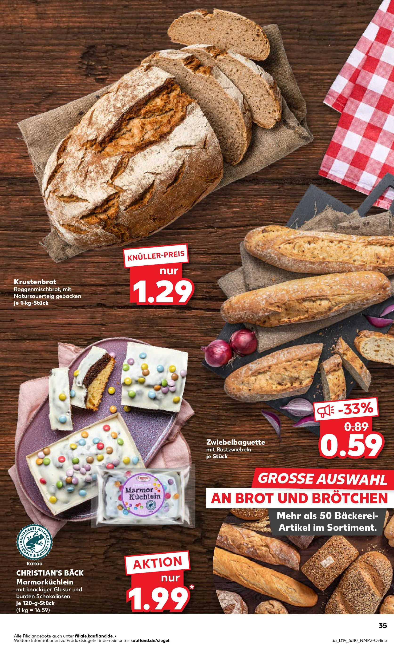 Kaufland - Kaufland: Regio-Wochen (ab 07.05.2025) » Angebote Online | Seite: 35 | Produkte: Bäckerei, Baguette, Brot Kaufland - Kaufland: Regio-Wochen (ab 07.05.2025) » Angebote Online zum Blättern | Seite: 35 | Produkte: Bäckerei, Baguette, Brot