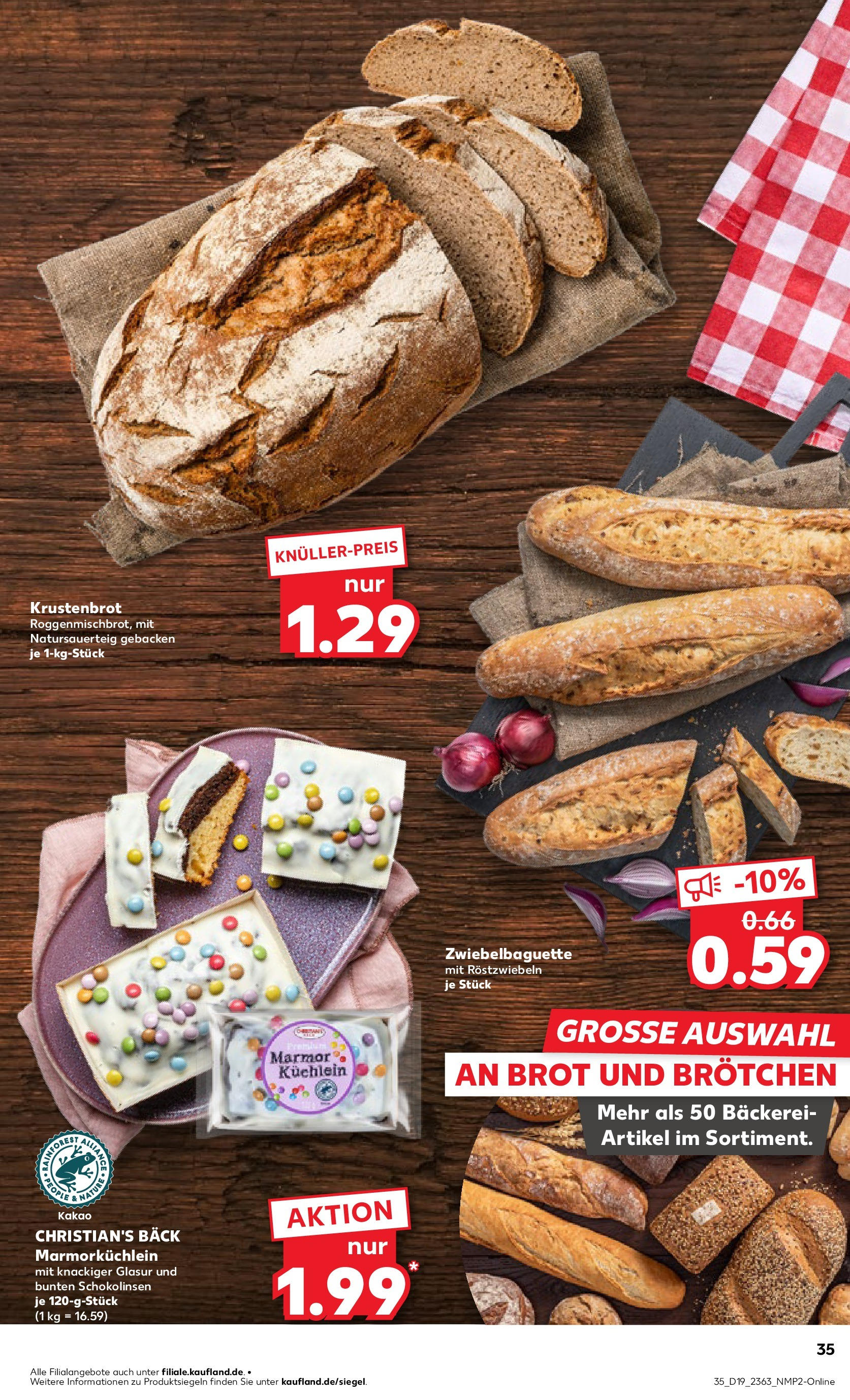 Kaufland - Kaufland: Wochenangebote (ab 07.05.2025) » Angebote Online | Seite: 35 | Produkte: Bäckerei, Baguette, Brot Kaufland - Kaufland: Wochenangebote (ab 07.05.2025) » Angebote Online zum Blättern | Seite: 35 | Produkte: Bäckerei, Baguette, Brot