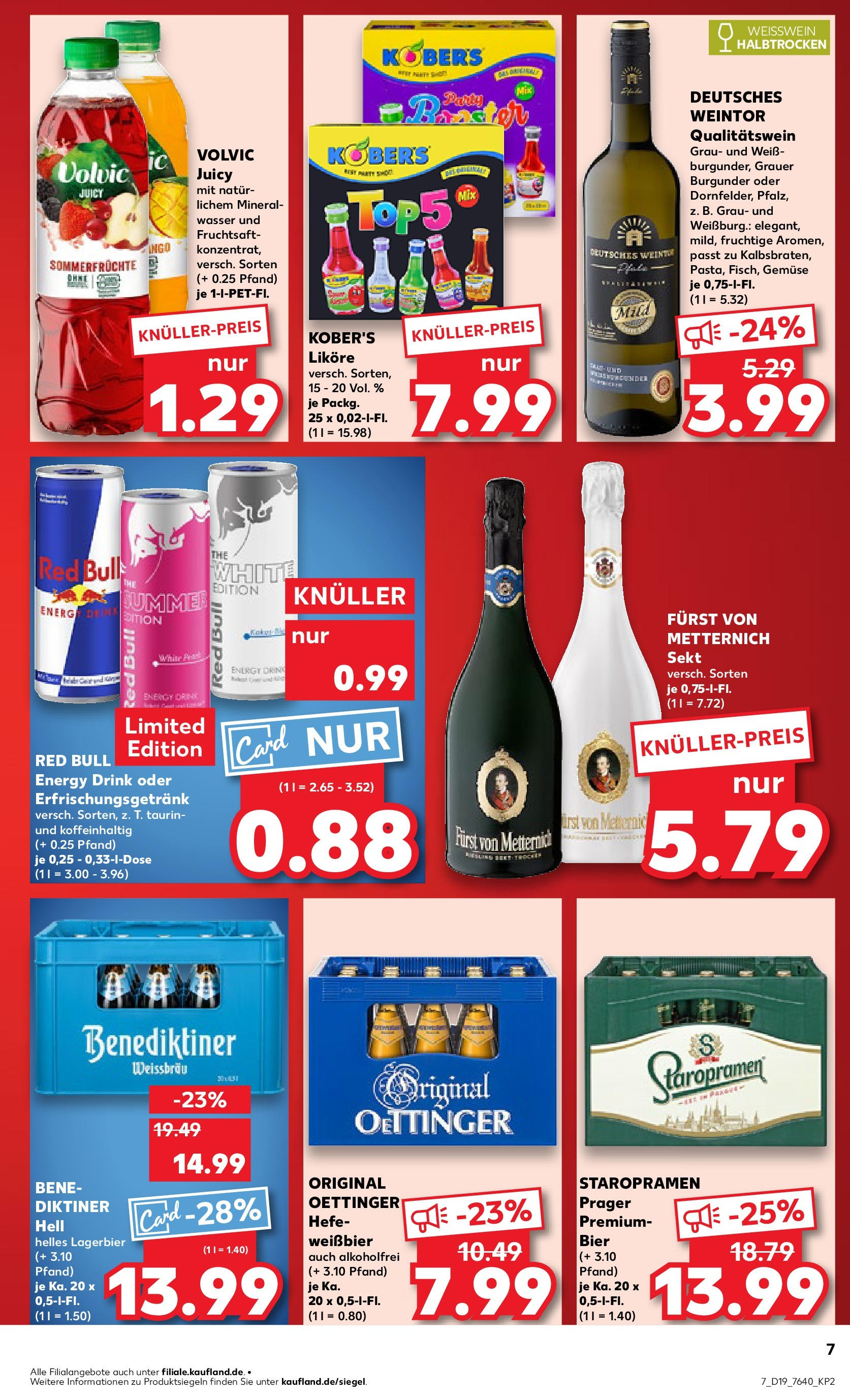 Kaufland - Kaufland: Wochenangebote (ab 07.05.2025) » Angebote Online | Seite: 7 | Produkte: Furst von metternich, Energy, Weißwein, Mineralwasser Kaufland - Kaufland: Wochenangebote (ab 07.05.2025) » Angebote Online zum Blättern | Seite: 7 | Produkte: Furst von metternich, Energy, Weißwein, Mineralwasser