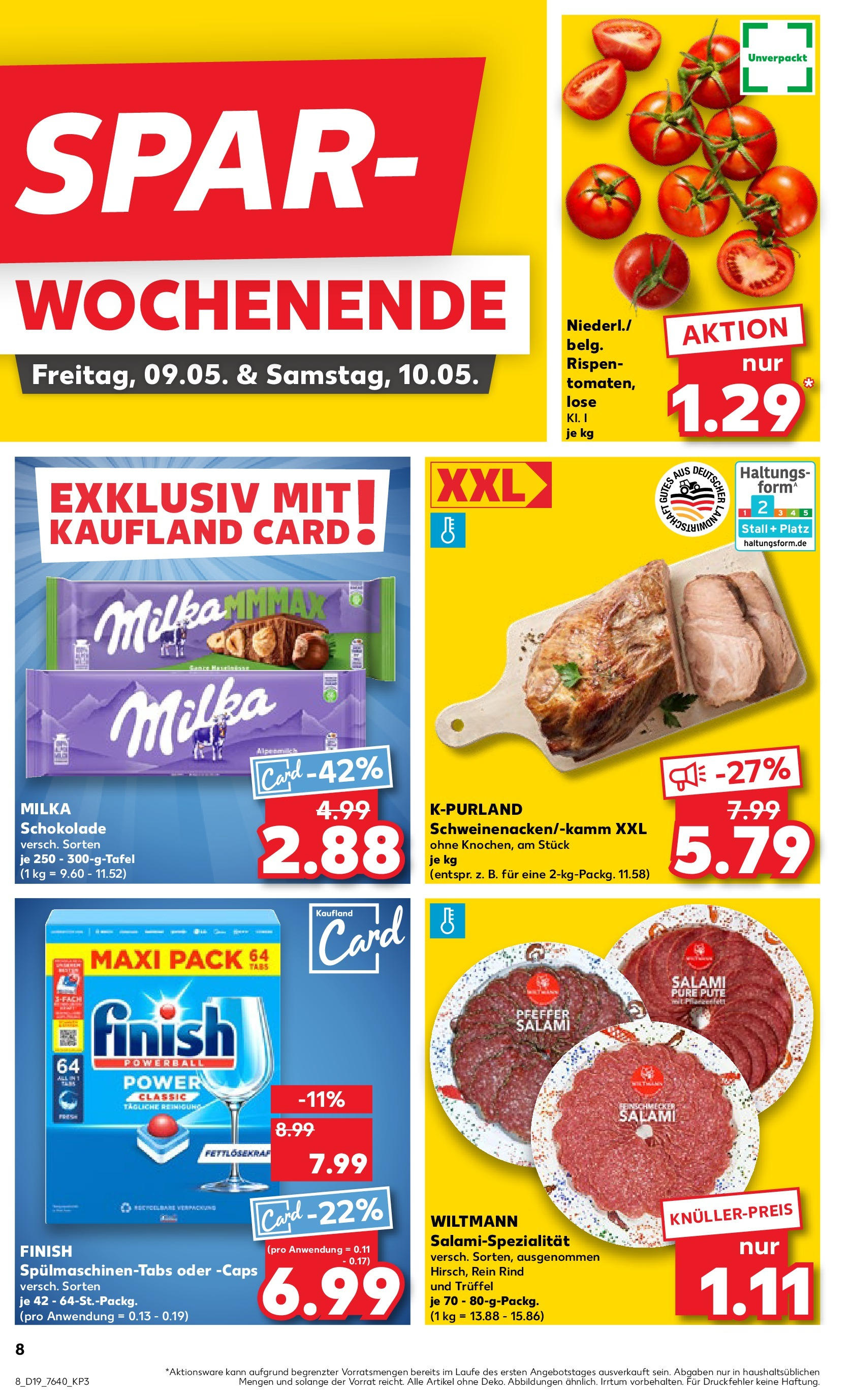 Kaufland - Kaufland: Wochenangebote (ab 07.05.2025) » Angebote Online | Seite: 8 | Produkte: Schokolade, Milka schokolade, Finish, Milka Kaufland - Kaufland: Wochenangebote (ab 07.05.2025) » Angebote Online zum Blättern | Seite: 8 | Produkte: Schokolade, Milka schokolade, Finish, Milka