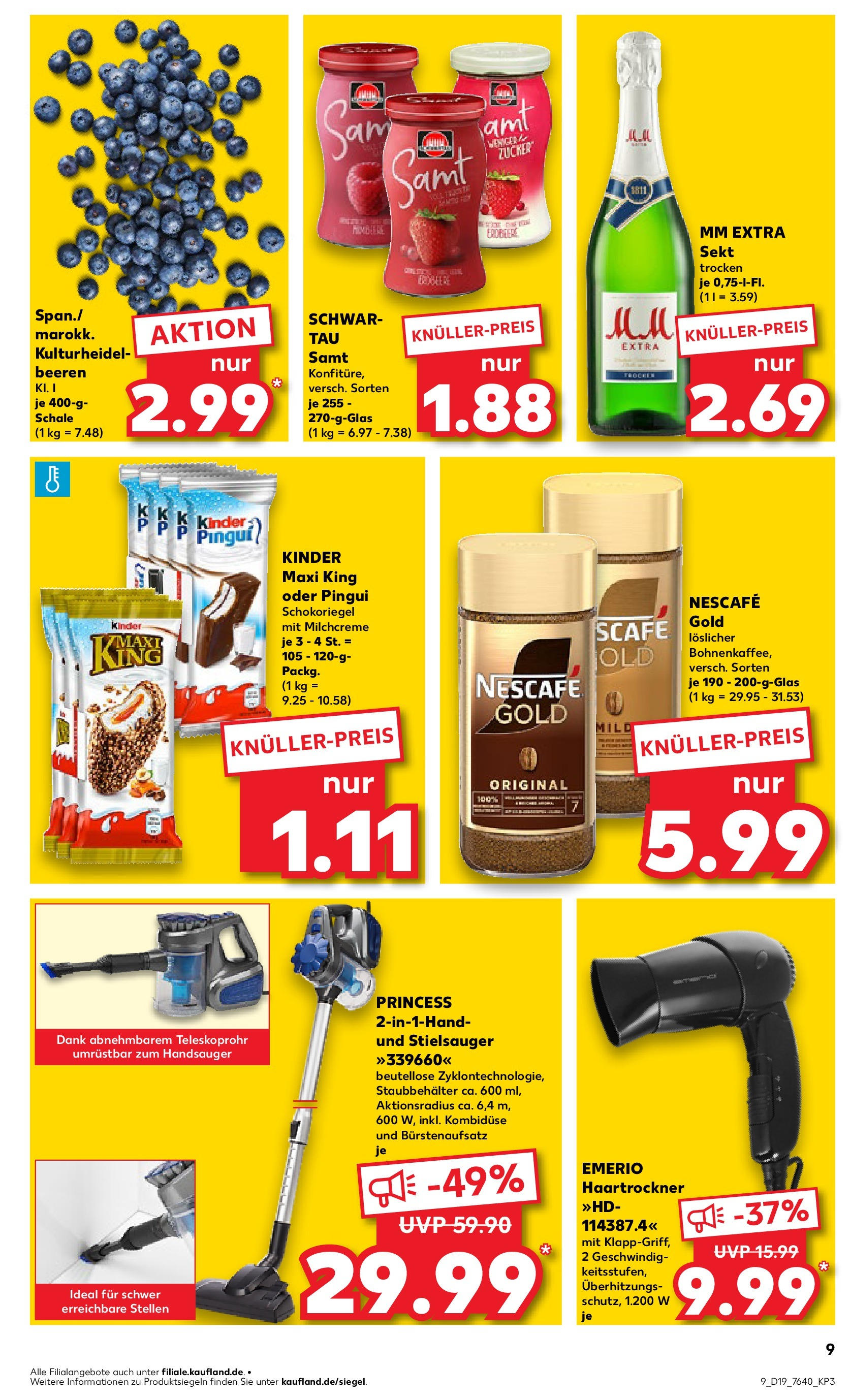 Kaufland - Kaufland: Wochenangebote (ab 07.05.2025) » Angebote Online | Seite: 9 | Produkte: Nescafe, Haartrockner, Sekt, Nescafe gold Kaufland - Kaufland: Wochenangebote (ab 07.05.2025) » Angebote Online zum Blättern | Seite: 9 | Produkte: Nescafe, Haartrockner, Sekt, Nescafe gold