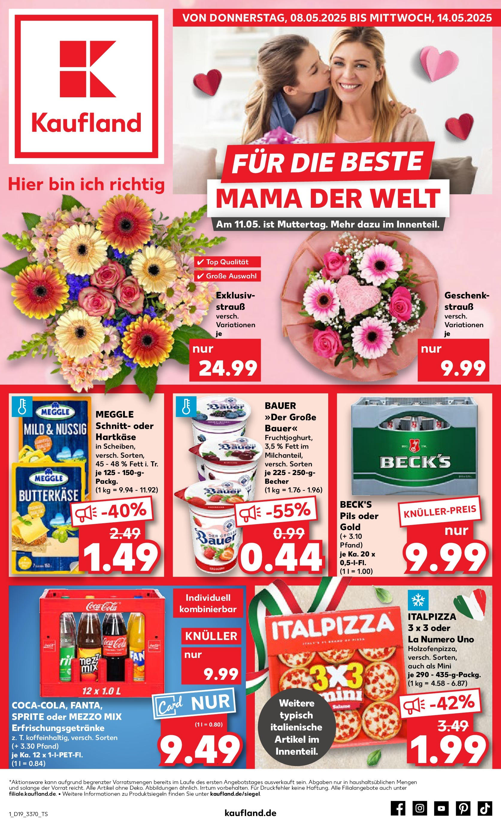 Kaufland - Kaufland: Wochenangebote (ab 07.05.2025) » Angebote Online | Seite: 1 | Produkte: Top, Mezzo mix, Pils, Pizza Kaufland - Kaufland: Wochenangebote (ab 07.05.2025) » Angebote Online zum Blättern | Seite: 1 | Produkte: Top, Mezzo mix, Pils, Pizza