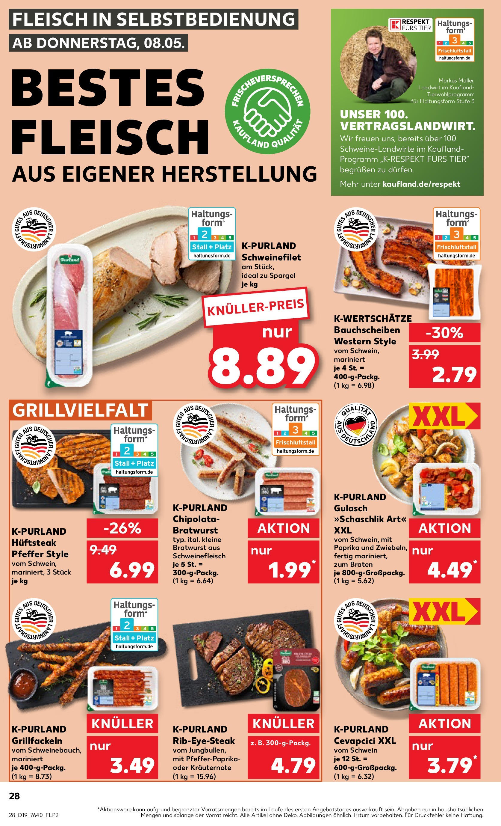 Kaufland - Kaufland: Wochenangebote (ab 07.05.2025) » Angebote Online | Seite: 28 | Produkte: Bratwurst, Paprika, Gulasch, Pfeffer Kaufland - Kaufland: Wochenangebote (ab 07.05.2025) » Angebote Online zum Blättern | Seite: 28 | Produkte: Bratwurst, Paprika, Gulasch, Pfeffer