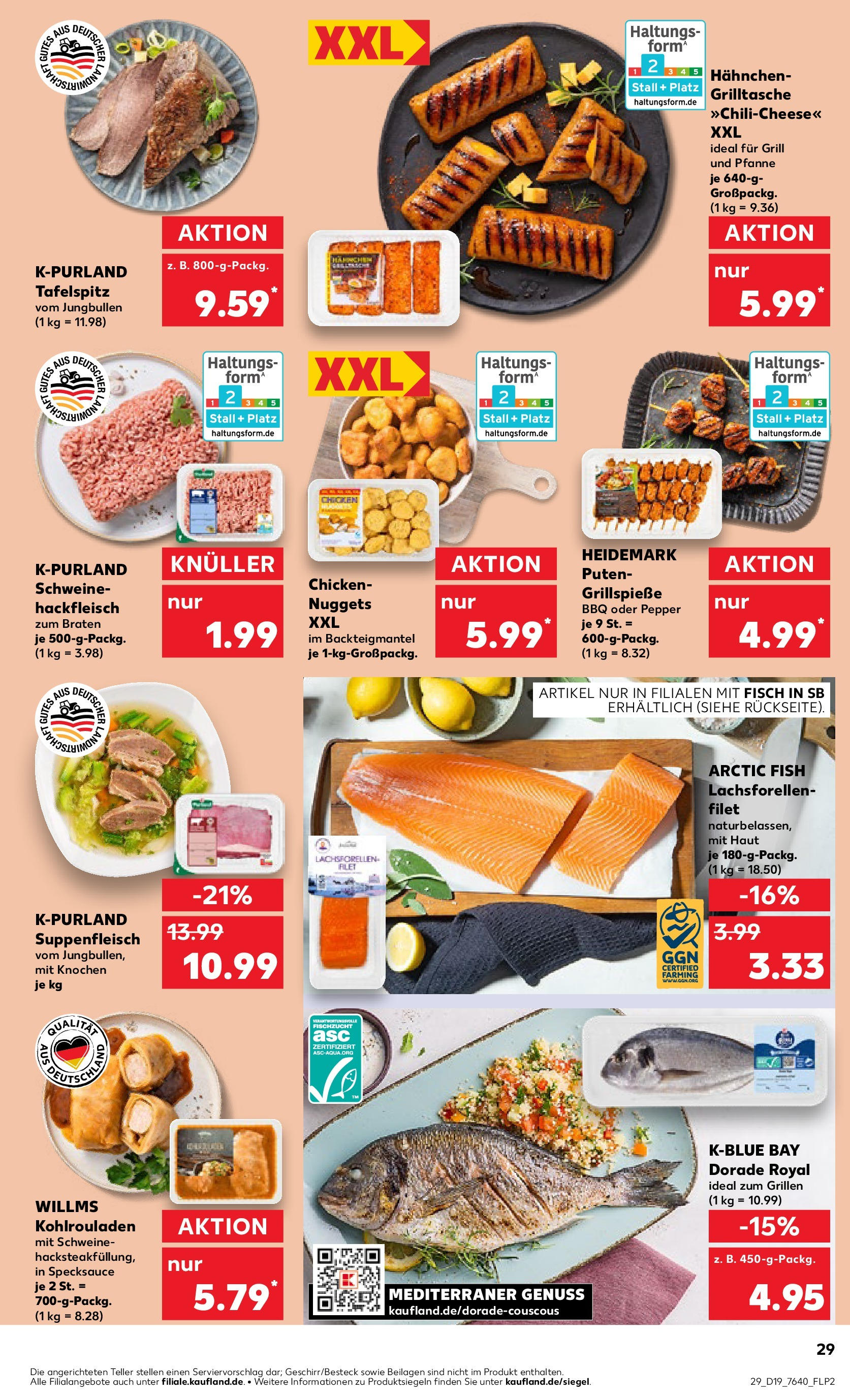 Kaufland - Kaufland: Wochenangebote (ab 07.05.2025) » Angebote Online | Seite: 29 | Produkte: Dorade, Grill, Fisch, Suppenfleisch Kaufland - Kaufland: Wochenangebote (ab 07.05.2025) » Angebote Online zum Blättern | Seite: 29 | Produkte: Dorade, Grill, Fisch, Suppenfleisch