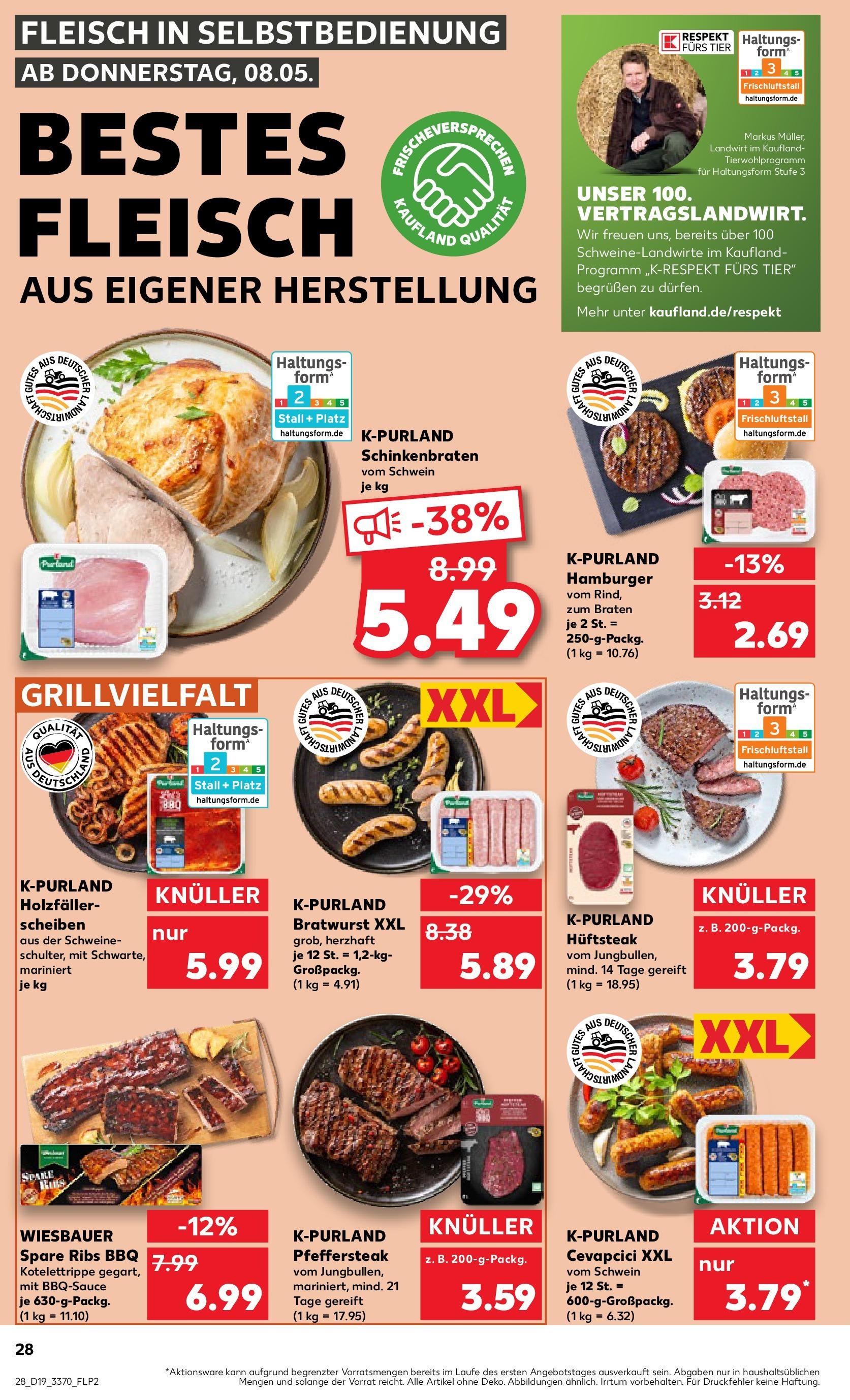 Kaufland - Kaufland: Wochenangebote (ab 07.05.2025) » Angebote Online | Seite: 28 | Produkte: Bratwurst, Spare ribs, Cevapcici, Fleisch Kaufland - Kaufland: Wochenangebote (ab 07.05.2025) » Angebote Online zum Blättern | Seite: 28 | Produkte: Bratwurst, Spare ribs, Cevapcici, Fleisch