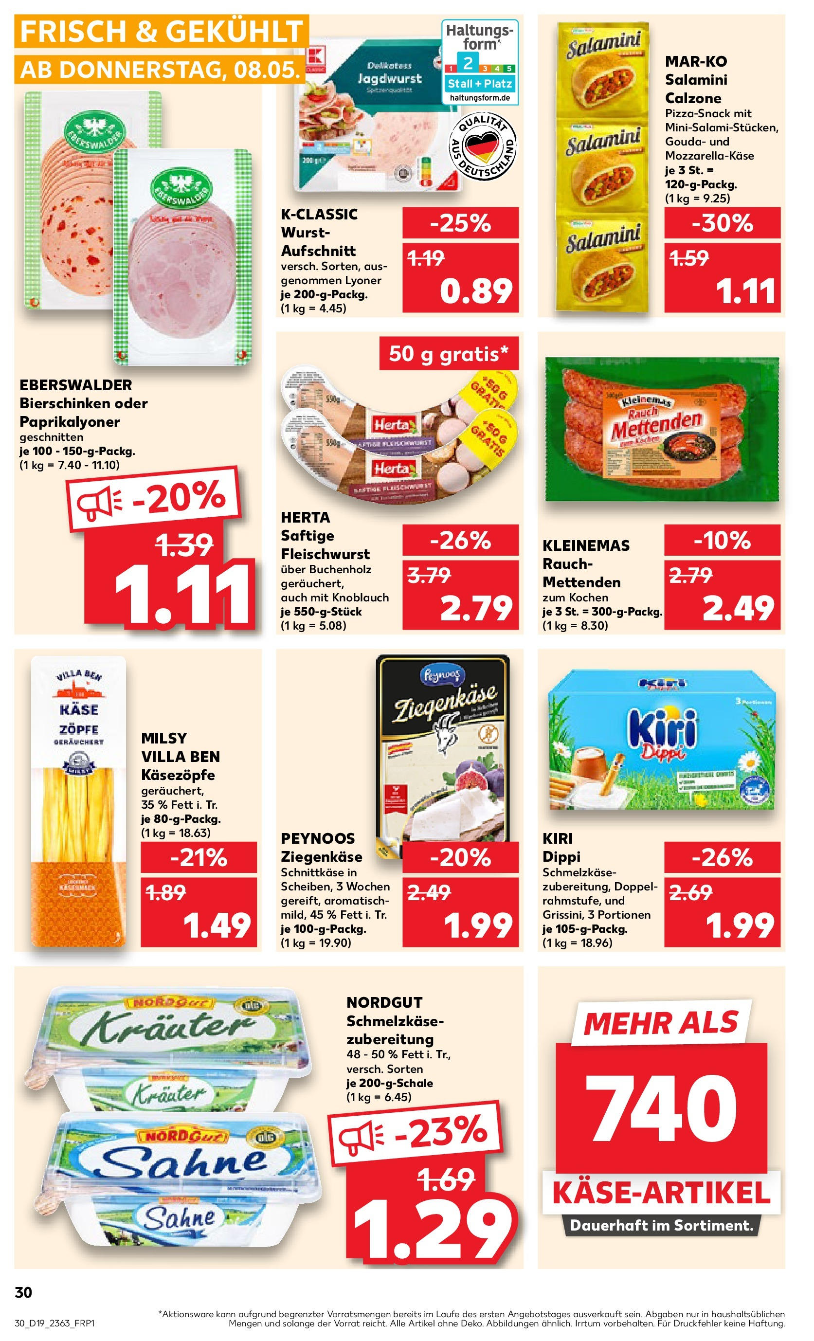 Kaufland - Kaufland: Wochenangebote (ab 07.05.2025) » Angebote Online | Seite: 30 | Produkte: Gouda, Ziegenkäse, Knoblauch, Sahne Kaufland - Kaufland: Wochenangebote (ab 07.05.2025) » Angebote Online zum Blättern | Seite: 30 | Produkte: Gouda, Ziegenkäse, Knoblauch, Sahne