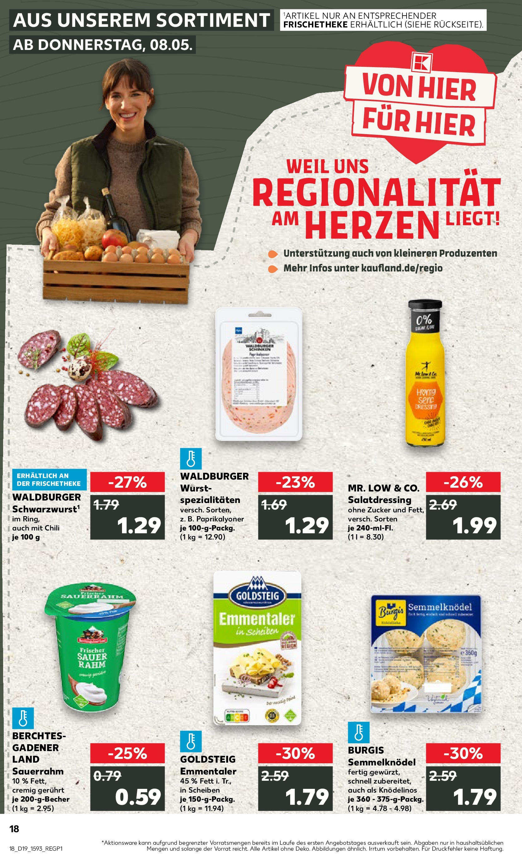 Kaufland - Kaufland: Wochenangebote (ab 07.05.2025) » Angebote Online | Seite: 18 | Produkte: Dressing, Wurst, Chili, Sauerrahm Kaufland - Kaufland: Wochenangebote (ab 07.05.2025) » Angebote Online zum Blättern | Seite: 18 | Produkte: Dressing, Wurst, Chili, Sauerrahm