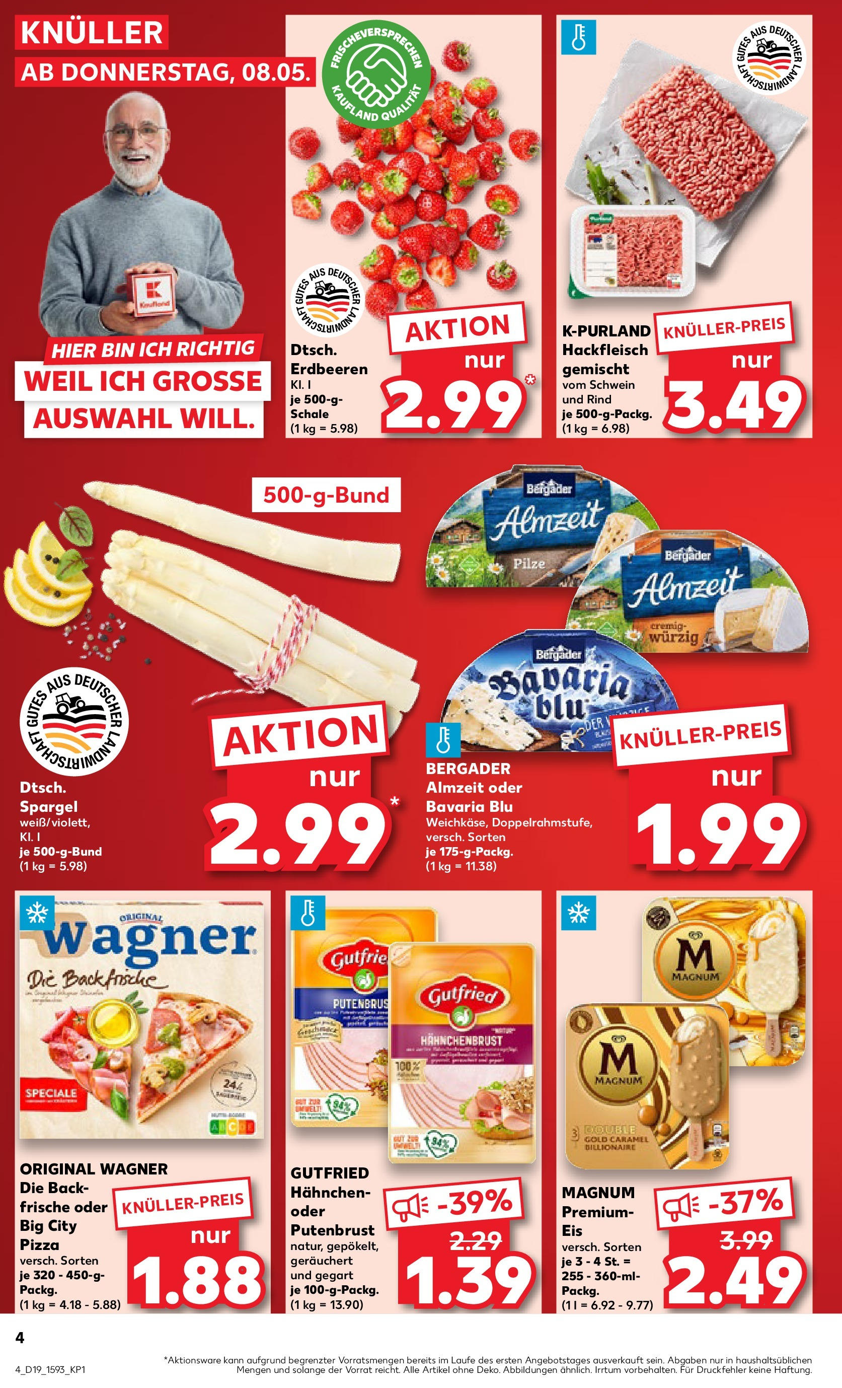 Kaufland - Kaufland: Wochenangebote (ab 07.05.2025) » Angebote Online | Seite: 4 | Produkte: Hahnchen, Erdbeeren, Hackfleisch, Hahnchenbrust Kaufland - Kaufland: Wochenangebote (ab 07.05.2025) » Angebote Online zum Blättern | Seite: 4 | Produkte: Hahnchen, Erdbeeren, Hackfleisch, Hahnchenbrust