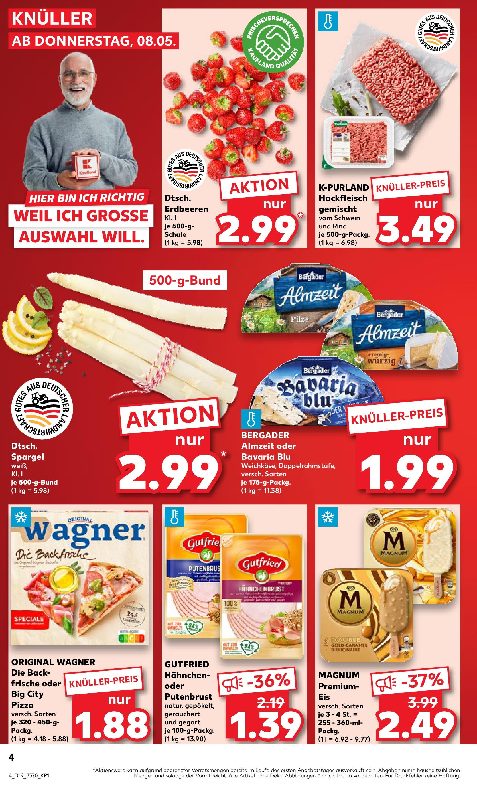 Kaufland - Kaufland: Wochenangebote (ab 07.05.2025) » Angebote Online | Seite: 4 | Produkte: Hahnchen, Spargel, Pizza, Hackfleisch Kaufland - Kaufland: Wochenangebote (ab 07.05.2025) » Angebote Online zum Blättern | Seite: 4 | Produkte: Hahnchen, Spargel, Pizza, Hackfleisch