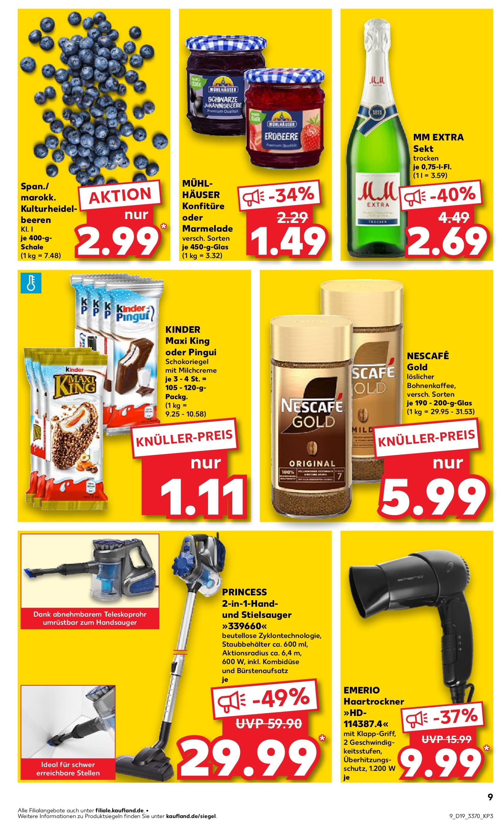 Kaufland - Kaufland: Wochenangebote (ab 07.05.2025) » Angebote Online | Seite: 9 | Produkte: Nescafe, Haartrockner, Sekt, Nescafe gold Kaufland - Kaufland: Wochenangebote (ab 07.05.2025) » Angebote Online zum Blättern | Seite: 9 | Produkte: Nescafe, Haartrockner, Sekt, Nescafe gold