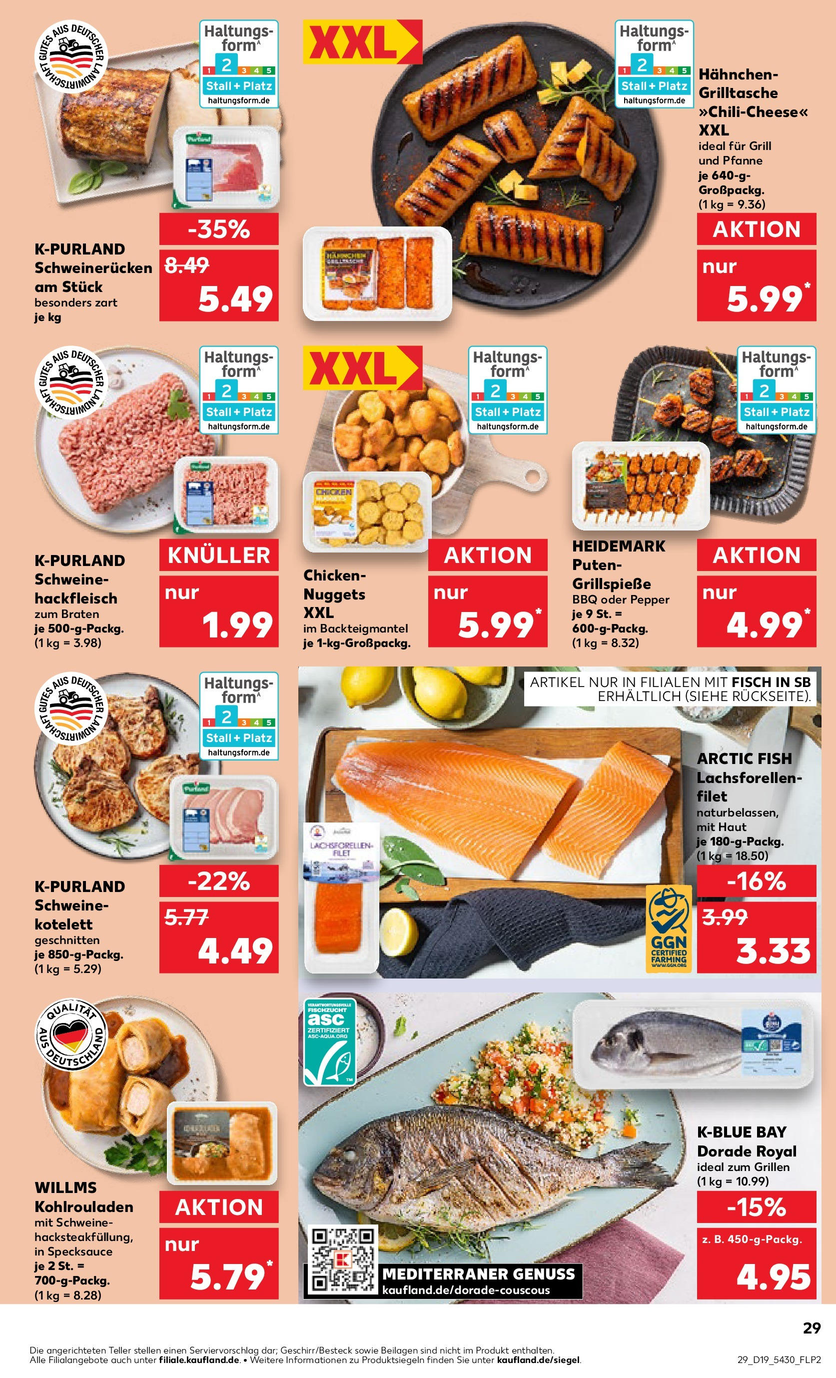 Kaufland - Kaufland: Regio-Wochen (ab 07.05.2025) » Angebote Online | Seite: 29 | Produkte: Dorade, Grill, Fisch, Schweinerucken Kaufland - Kaufland: Regio-Wochen (ab 07.05.2025) » Angebote Online zum Blättern | Seite: 29 | Produkte: Dorade, Grill, Fisch, Schweinerucken