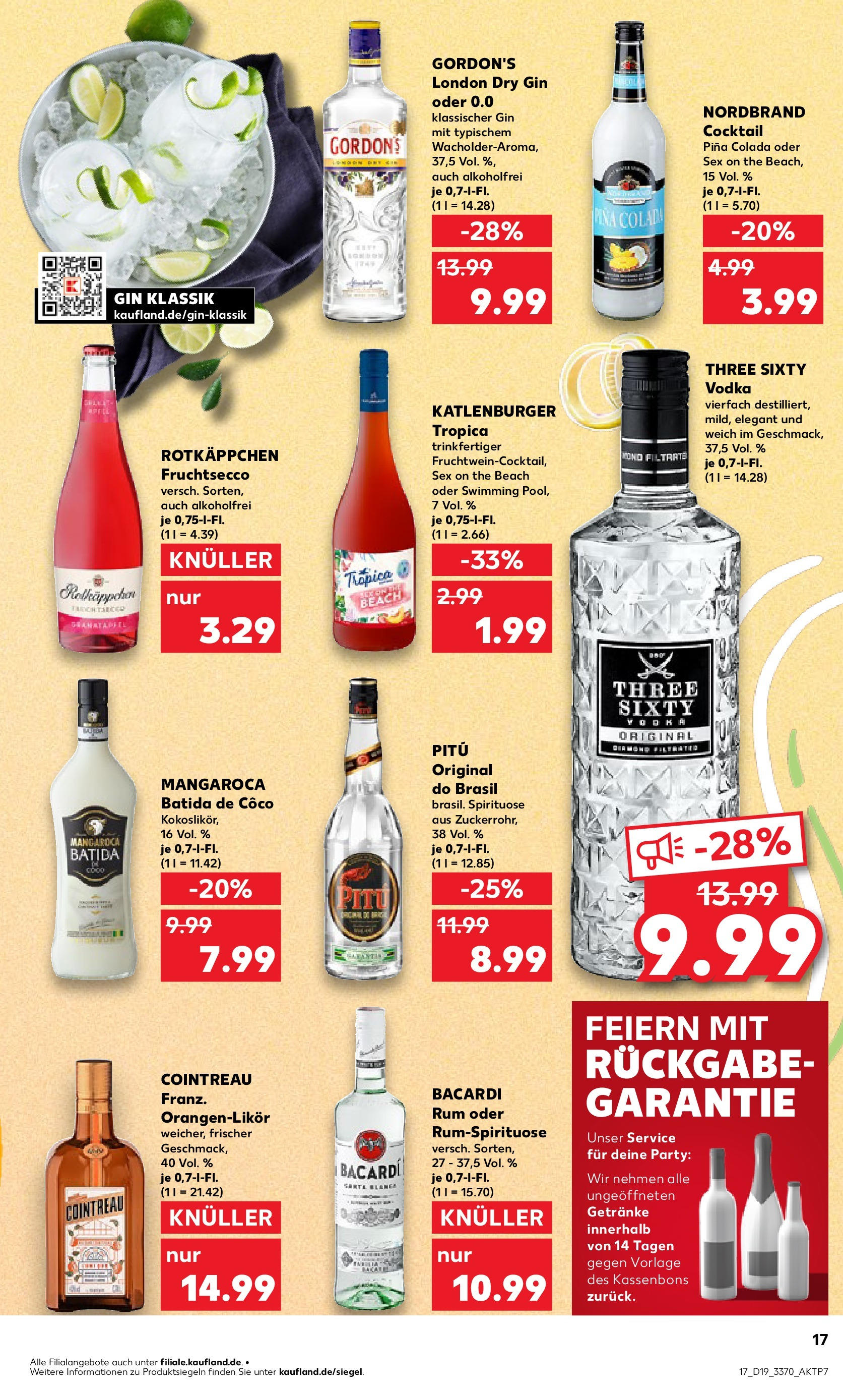 Kaufland - Kaufland: Wochenangebote (ab 07.05.2025) » Angebote Online | Seite: 17 | Produkte: Bacardi, Rum, Fruchtsecco, Vodka Kaufland - Kaufland: Wochenangebote (ab 07.05.2025) » Angebote Online zum Blättern | Seite: 17 | Produkte: Bacardi, Rum, Fruchtsecco, Vodka