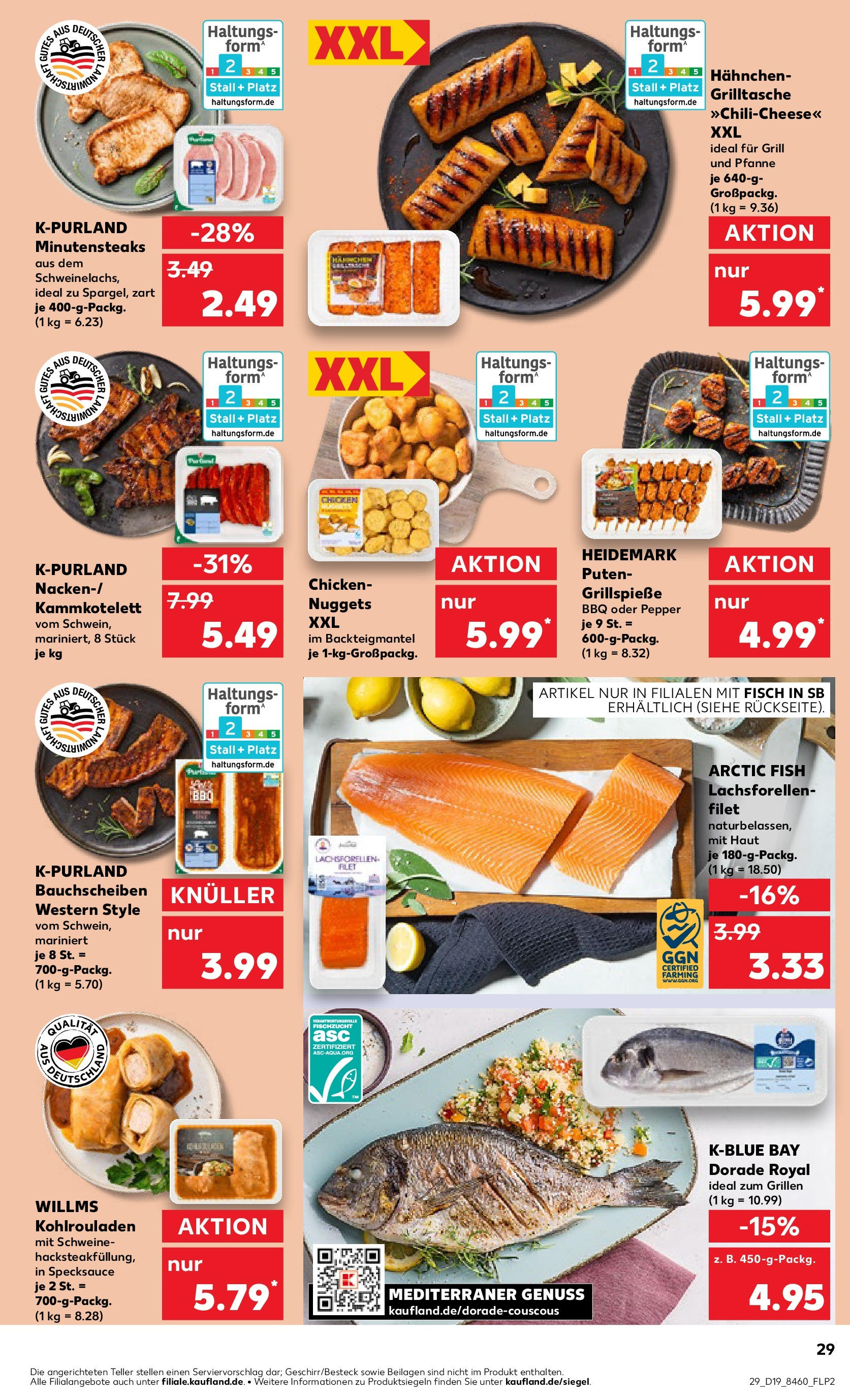 Kaufland - Kaufland: Wochenangebote (ab 07.05.2025) » Angebote Online | Seite: 29 | Produkte: Dorade, Grill, Hahnchen, Fisch Kaufland - Kaufland: Wochenangebote (ab 07.05.2025) » Angebote Online zum Blättern | Seite: 29 | Produkte: Dorade, Grill, Hahnchen, Fisch