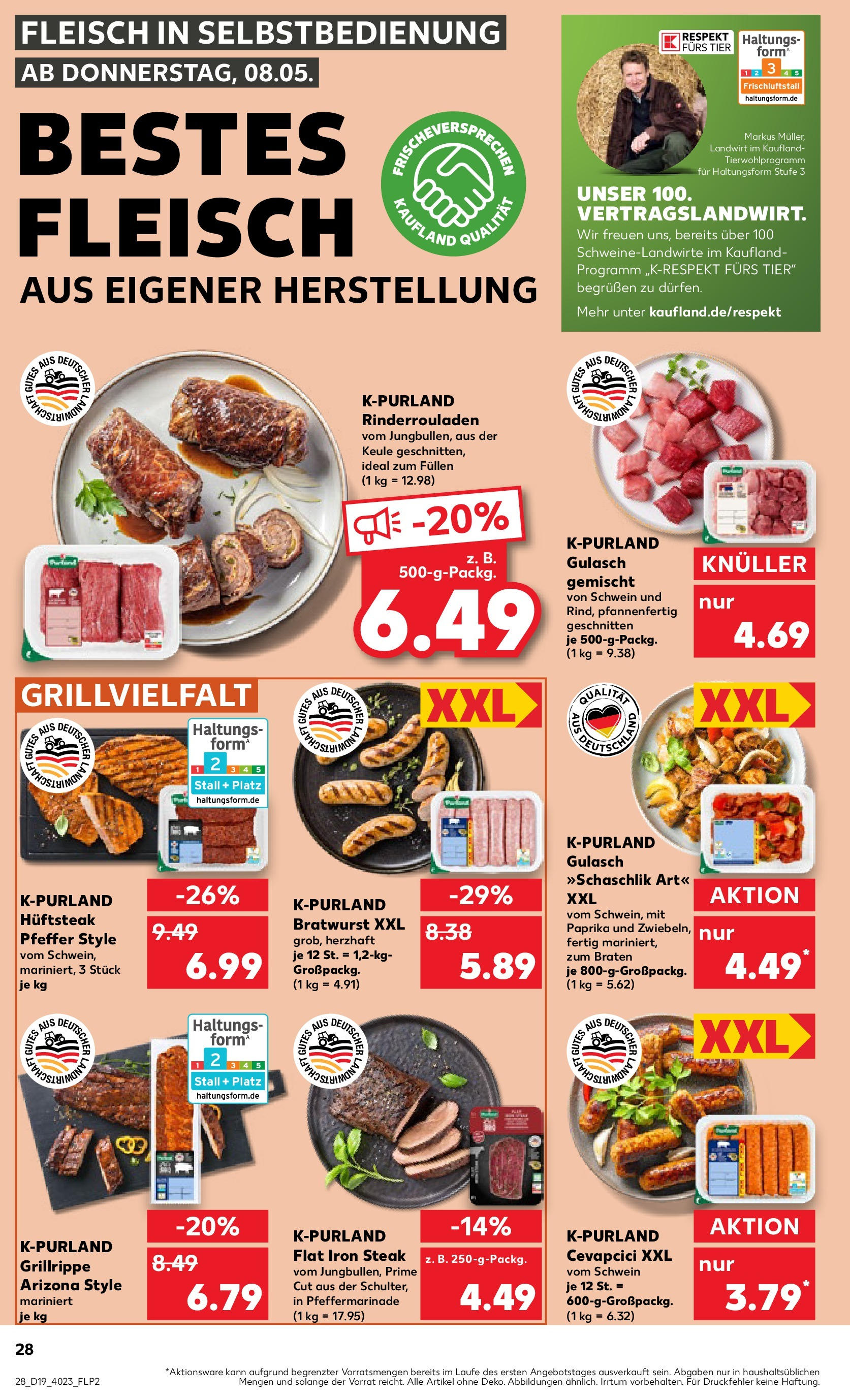 Kaufland - Kaufland: Regio-Wochen (ab 07.05.2025) » Angebote Online | Seite: 28 | Produkte: Bratwurst, Gulasch, Pfeffer, Fleisch Kaufland - Kaufland: Regio-Wochen (ab 07.05.2025) » Angebote Online zum Blättern | Seite: 28 | Produkte: Bratwurst, Gulasch, Pfeffer, Fleisch