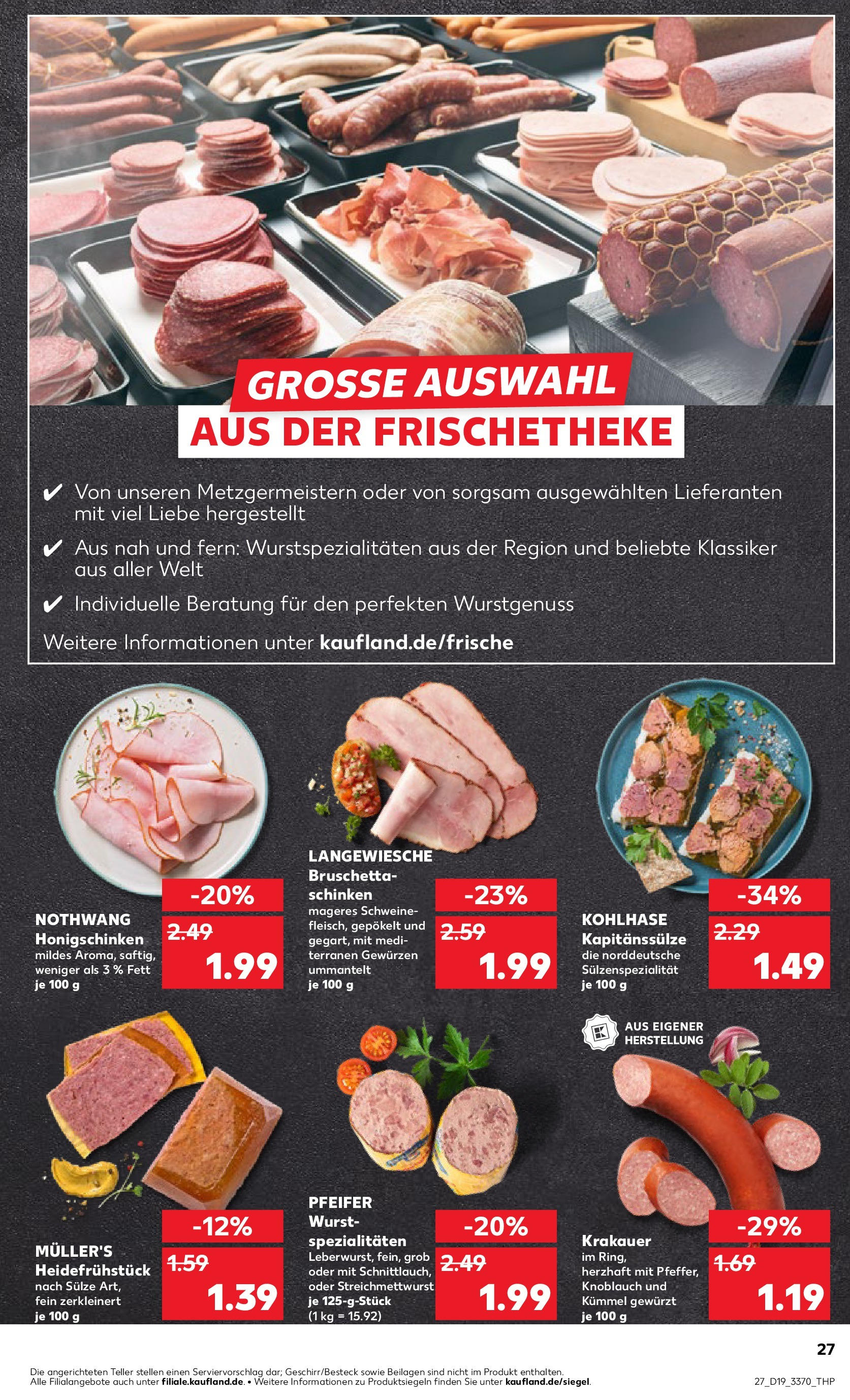 Kaufland - Kaufland: Wochenangebote (ab 07.05.2025) » Angebote Online | Seite: 27 | Produkte: Wurst, Knoblauch, Schinken Kaufland - Kaufland: Wochenangebote (ab 07.05.2025) » Angebote Online zum Blättern | Seite: 27 | Produkte: Wurst, Knoblauch, Schinken