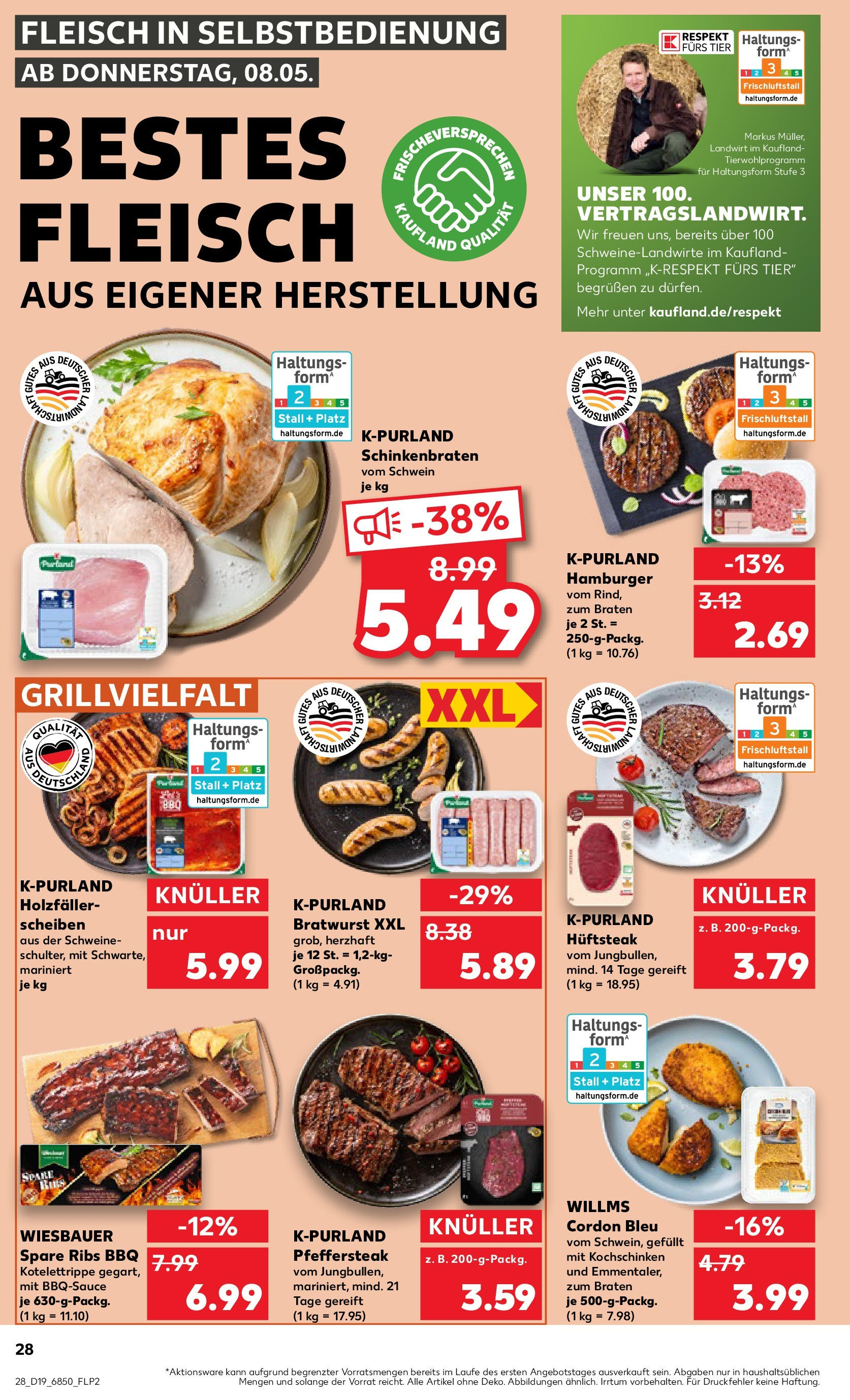 Kaufland - Kaufland: Regio-Wochen (ab 07.05.2025) » Angebote Online | Seite: 28 | Produkte: Bratwurst, Spare ribs, Fleisch Kaufland - Kaufland: Regio-Wochen (ab 07.05.2025) » Angebote Online zum Blättern | Seite: 28 | Produkte: Bratwurst, Spare ribs, Fleisch