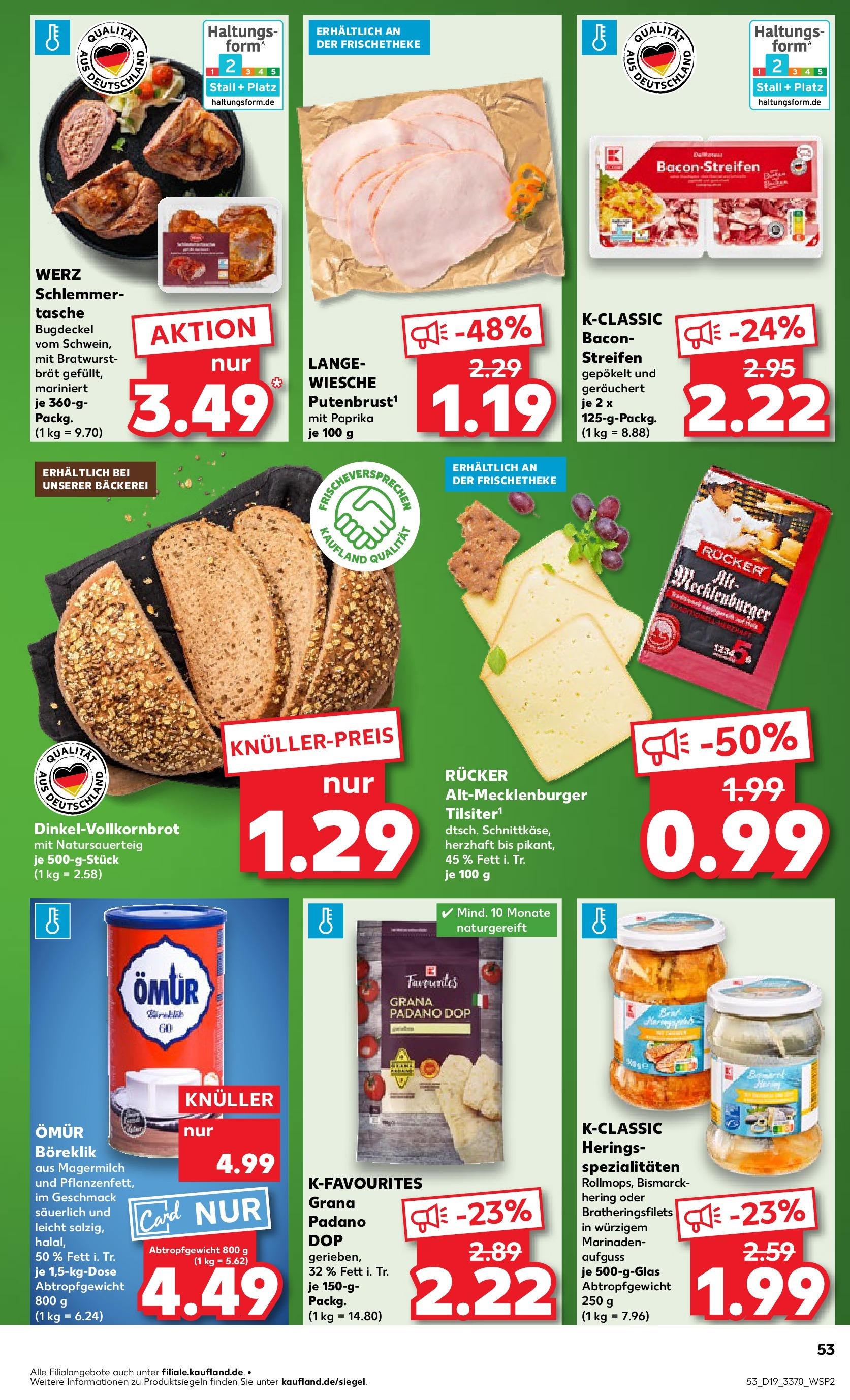 Kaufland - Kaufland: Wochenangebote (ab 07.05.2025) » Angebote Online | Seite: 53 | Produkte: Tasche, Bäckerei, Bratwurst, Paprika Kaufland - Kaufland: Wochenangebote (ab 07.05.2025) » Angebote Online zum Blättern | Seite: 53 | Produkte: Tasche, Bäckerei, Bratwurst, Paprika