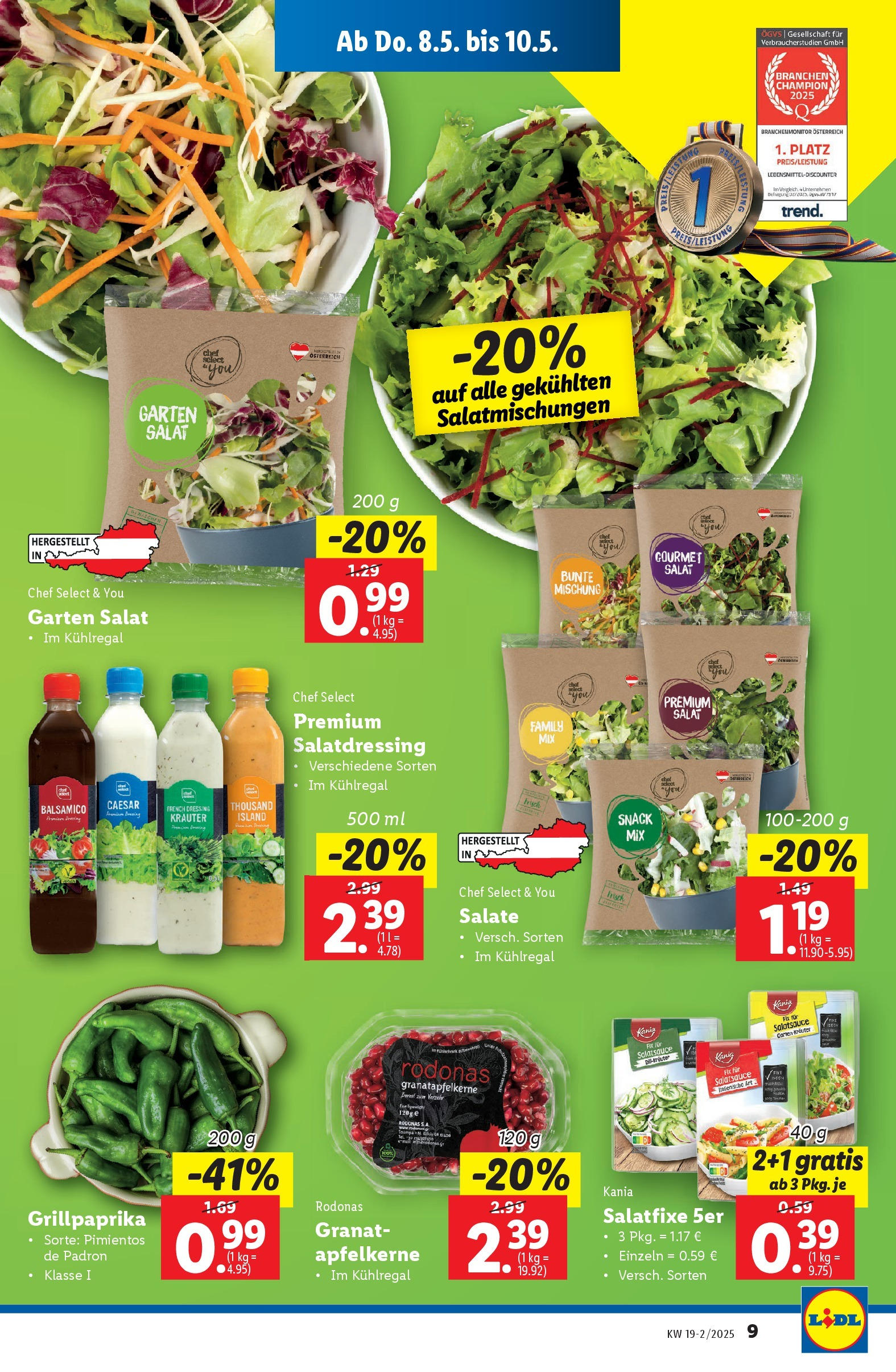 Lidl - Lidl: Flugblatt in deiner Nähe ab 07.05.2025 ✳️ Angebote ab donnerstag | Seite: 11 | Produkte: Salat Lidl - Lidl: Flugblatt in deiner Nähe ab 07.05.2025 - Angebote ab donnerstag | Seite: 11 | Produkte: Salat