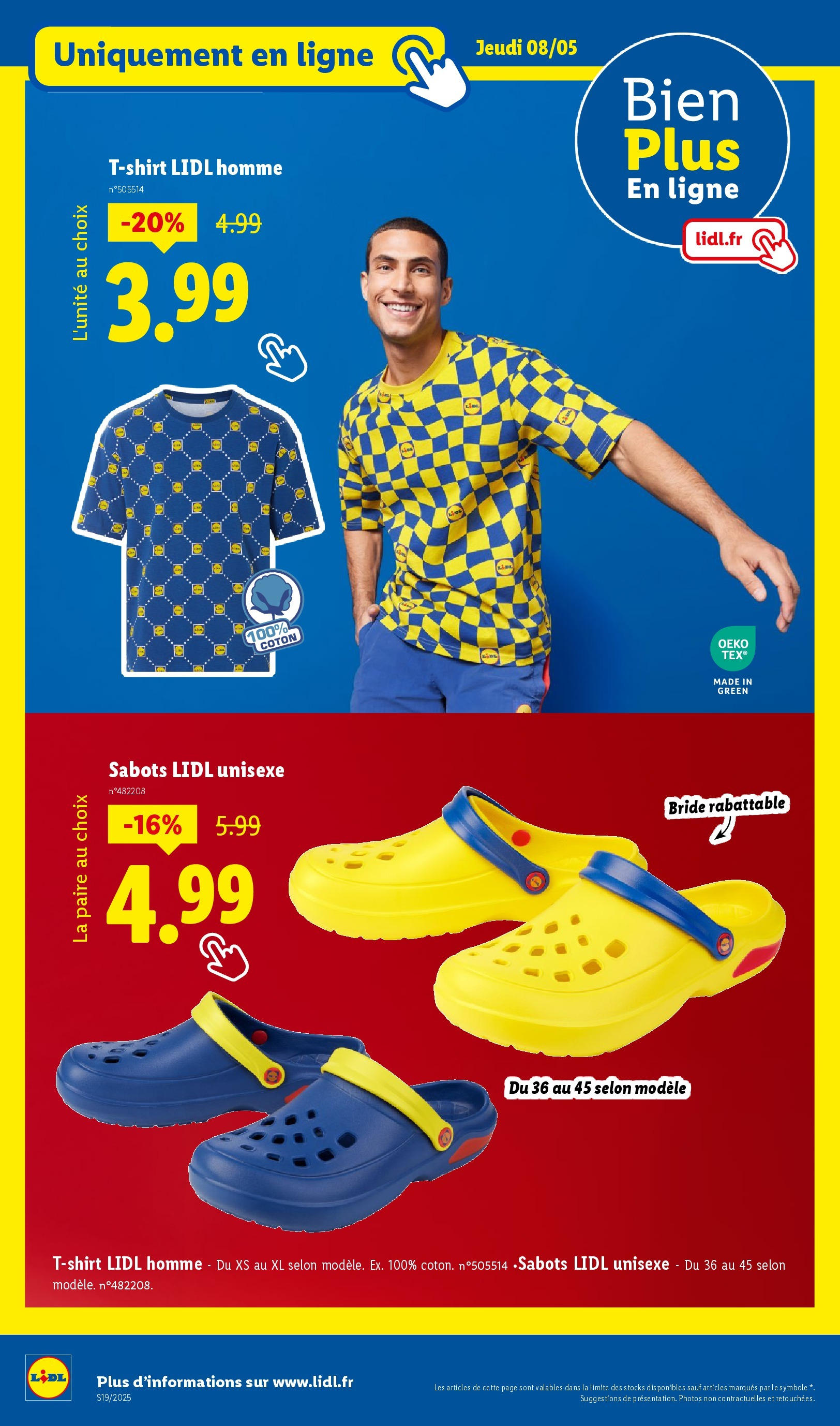 Catalogue LIDL du 07/05/2025 | Promo prospectus en ligne | Page: 50 | Produits: Coton, T-shirt Catalogue LIDL du 07/05/2025 | Promo prospectus en ligne | Page: 50 | Produits: Coton, T-shirt