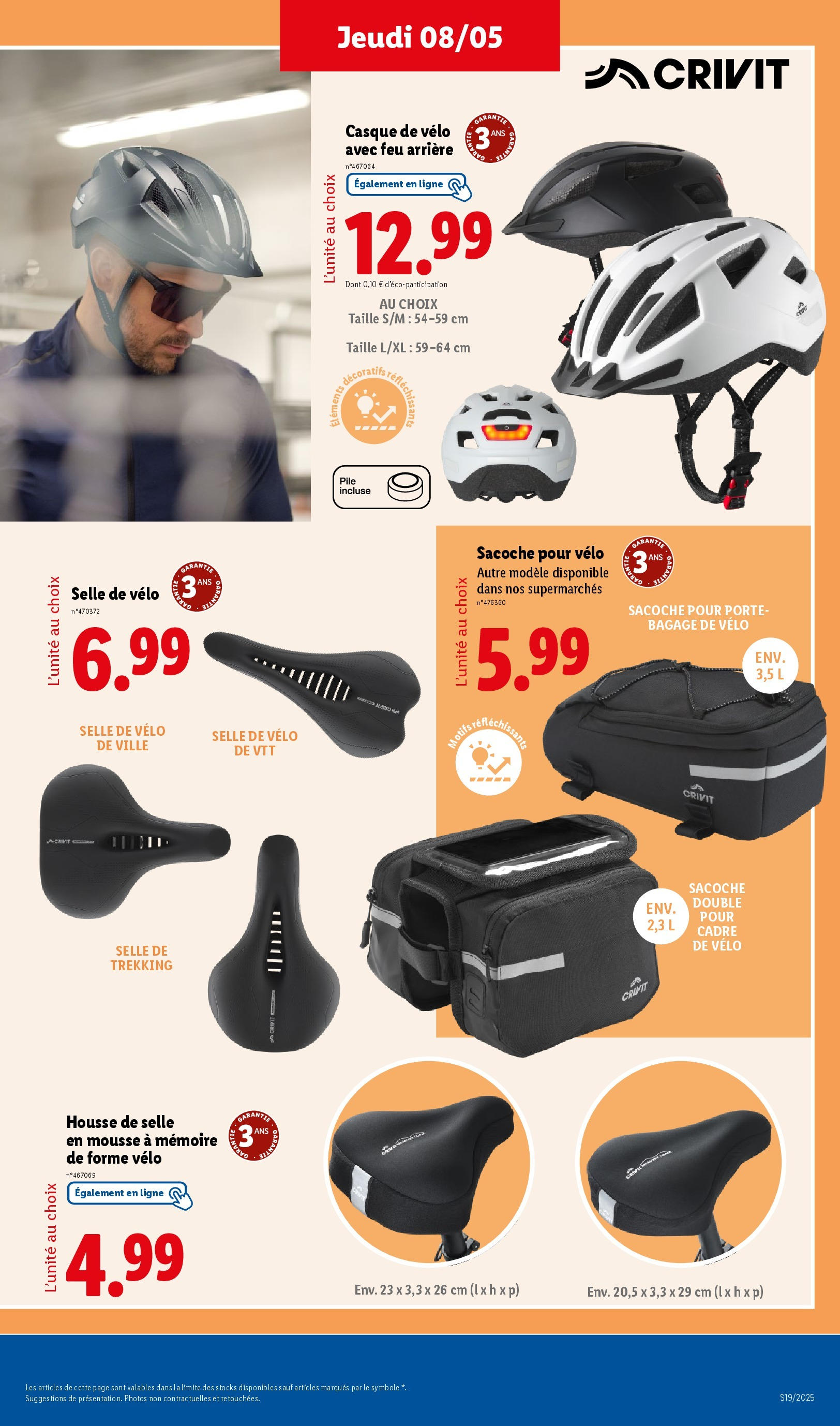 Catalogue LIDL du 07/05/2025 | Promo prospectus en ligne | Page: 43 | Produits: Mousse, Casque, Bagage, Cadre Catalogue LIDL du 07/05/2025 | Promo prospectus en ligne | Page: 43 | Produits: Mousse, Casque, Bagage, Cadre