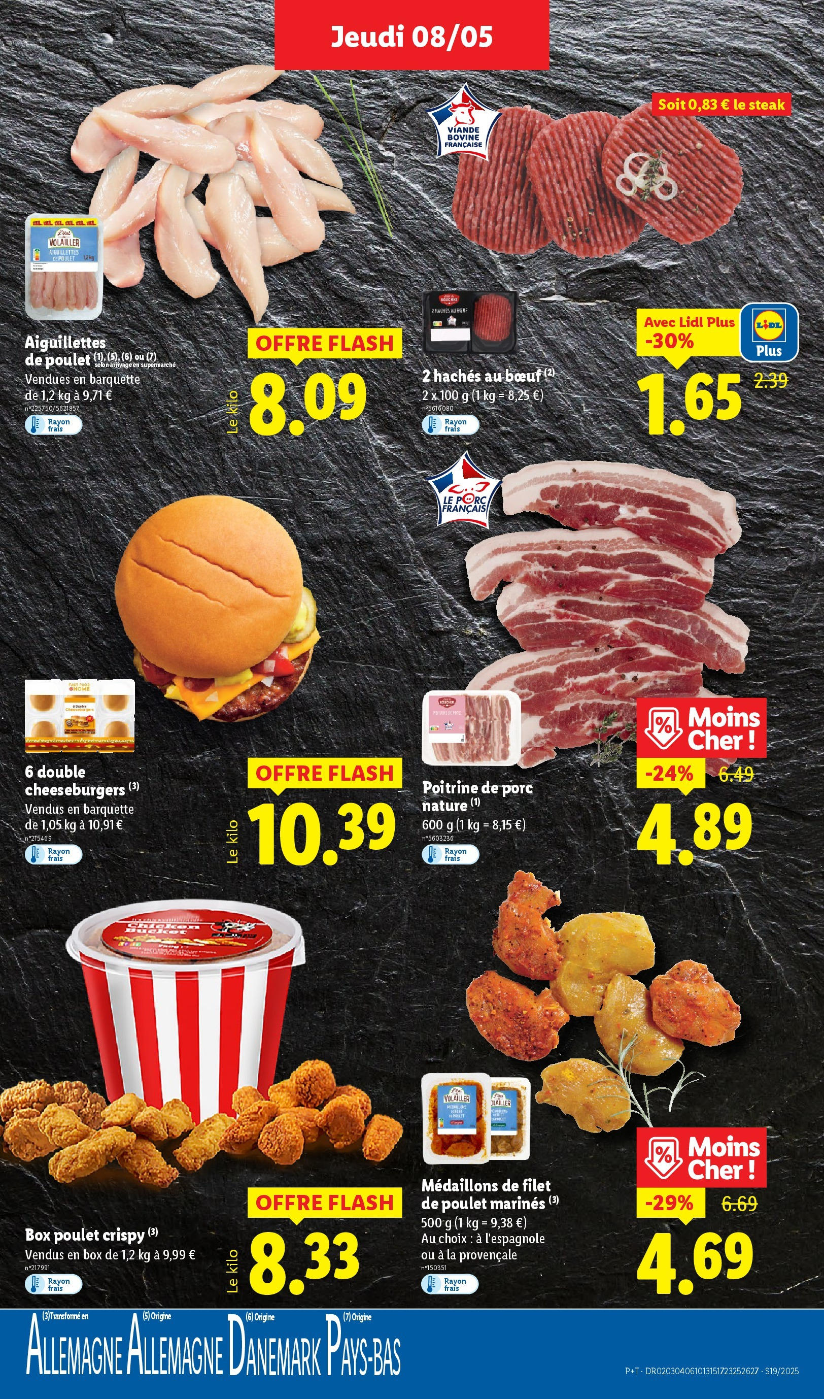 Catalogue LIDL du 07/05/2025 | Promo prospectus en ligne | Page: 7 | Produits: Poitrine de porc, Viande, Porc, Viande bovine Catalogue LIDL du 07/05/2025 | Promo prospectus en ligne | Page: 7 | Produits: Poitrine de porc, Viande, Porc, Viande bovine